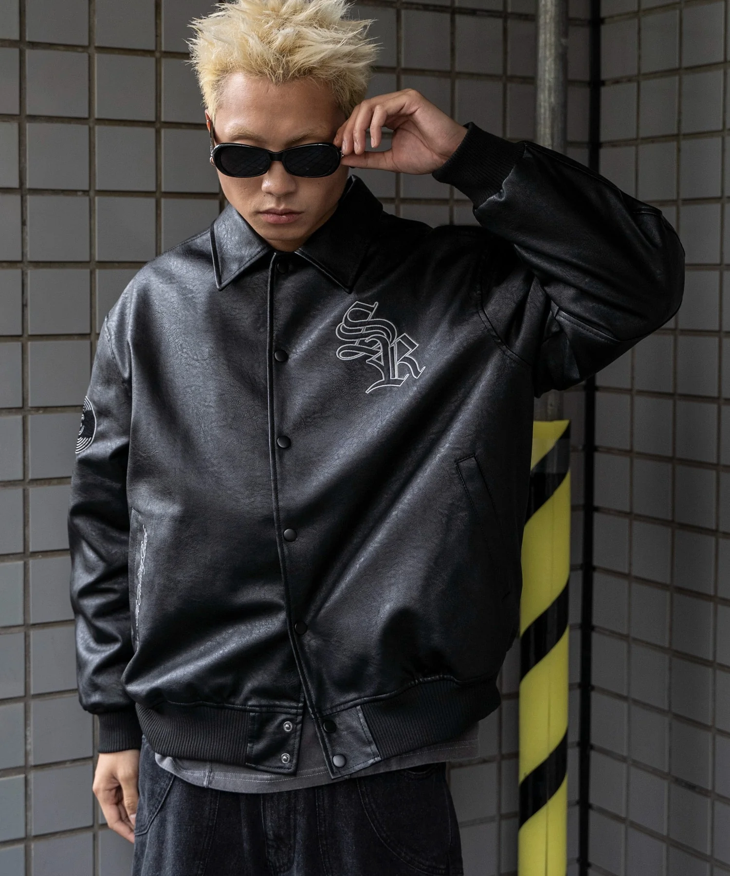 合皮グラフィックジャケット - Image 6