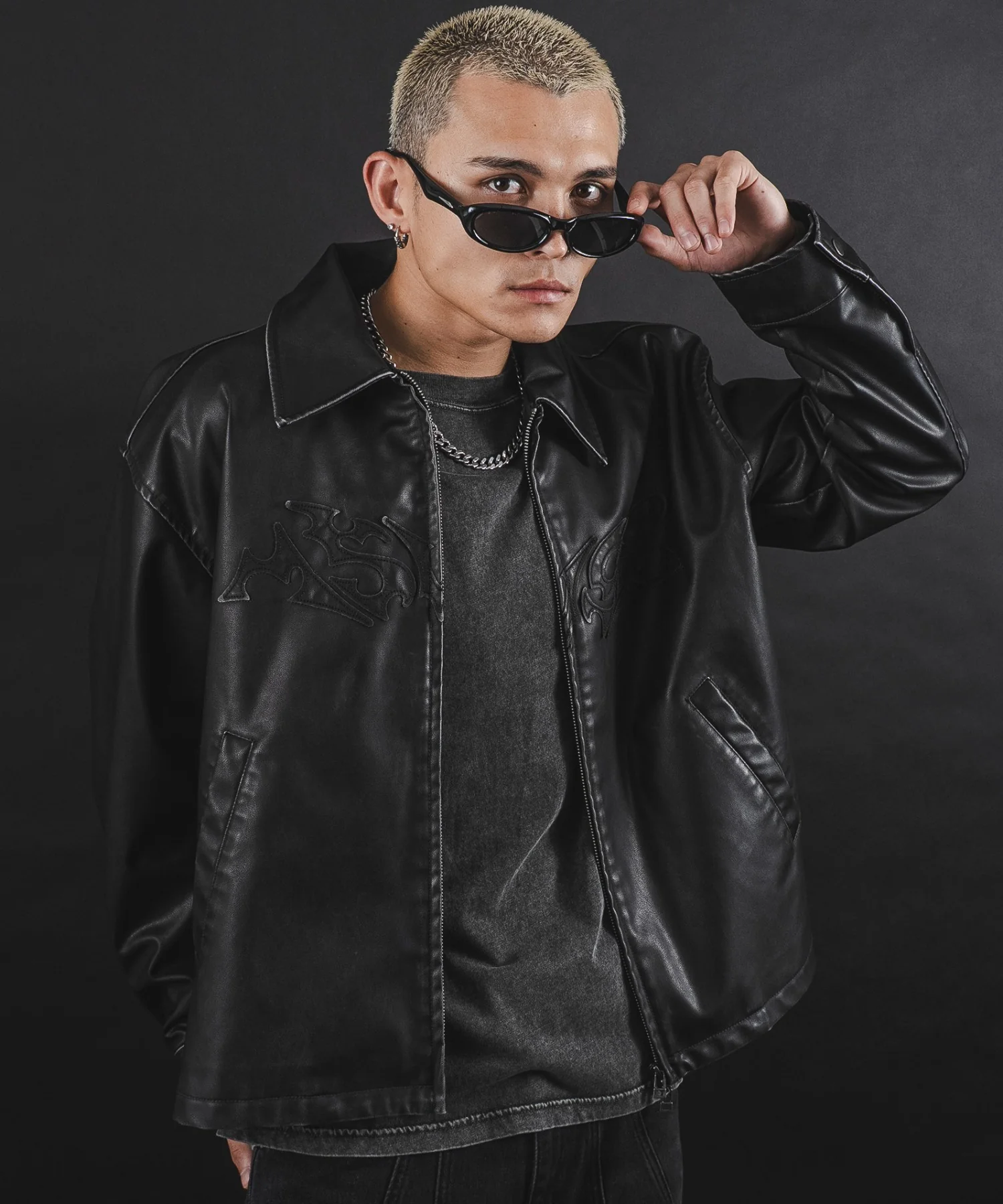 MA55IVE　PUショートグラフィックブルゾン - Image 9