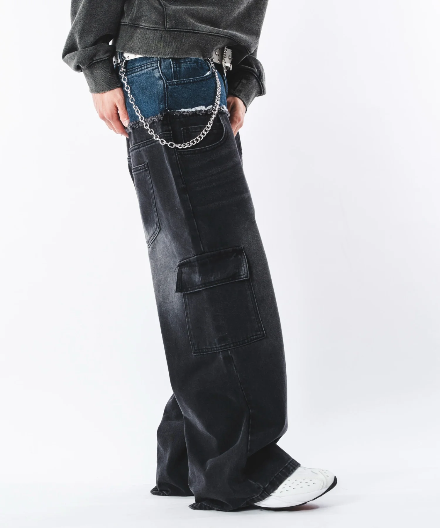 ダブルウエストカーゴデニムパンツ - Image 11