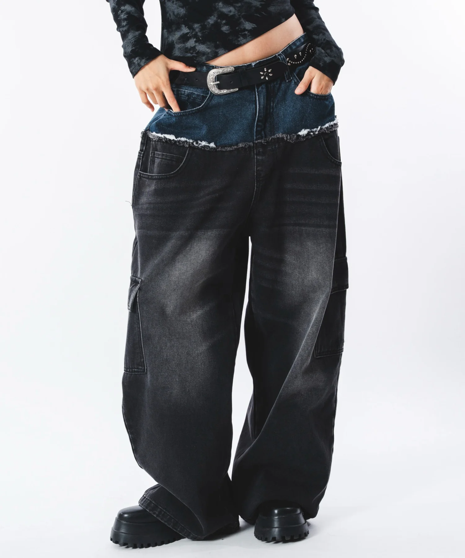 ダブルウエストカーゴデニムパンツ - Image 18