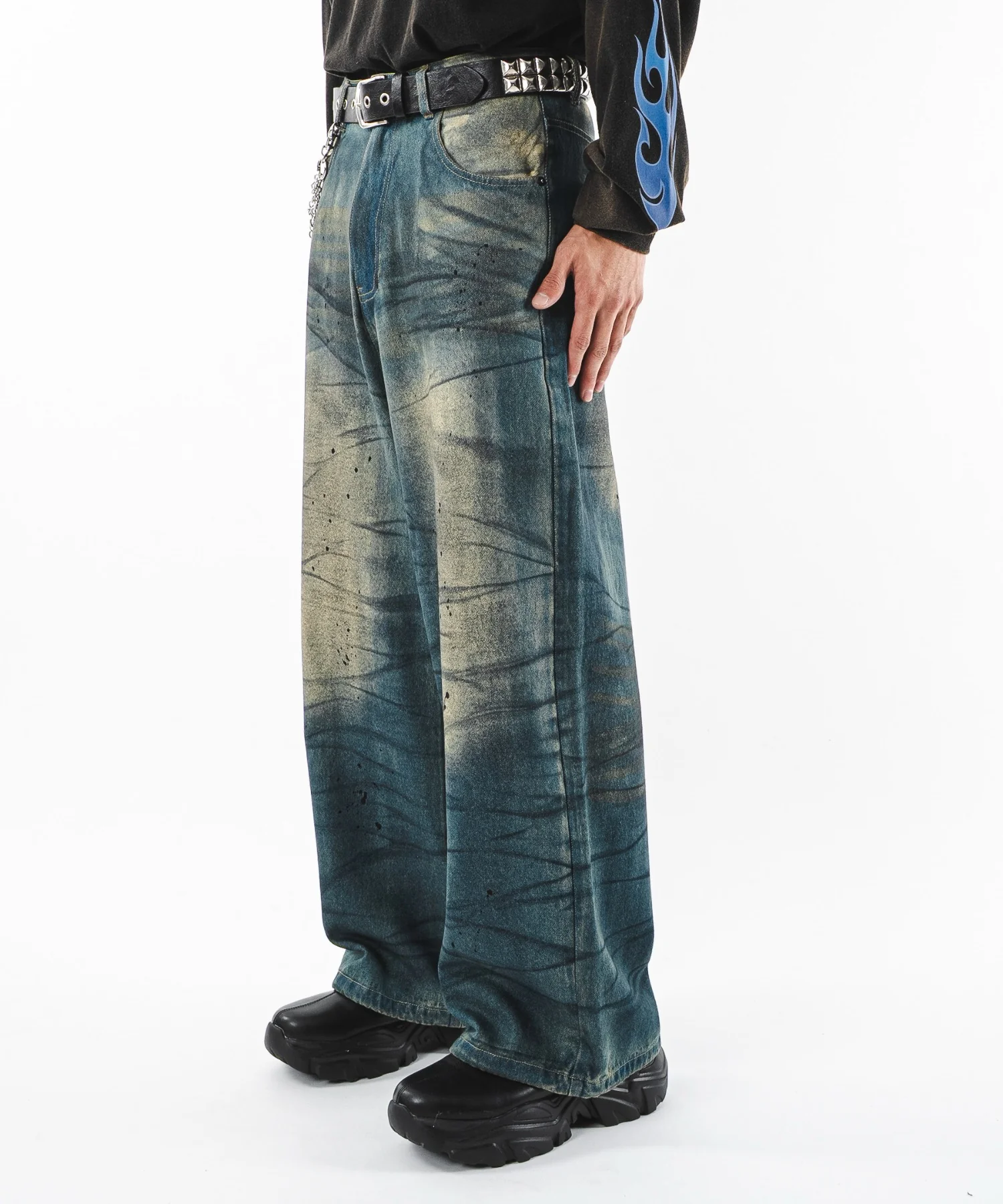 スーパーバギーダーティデニムパンツ - Image 19