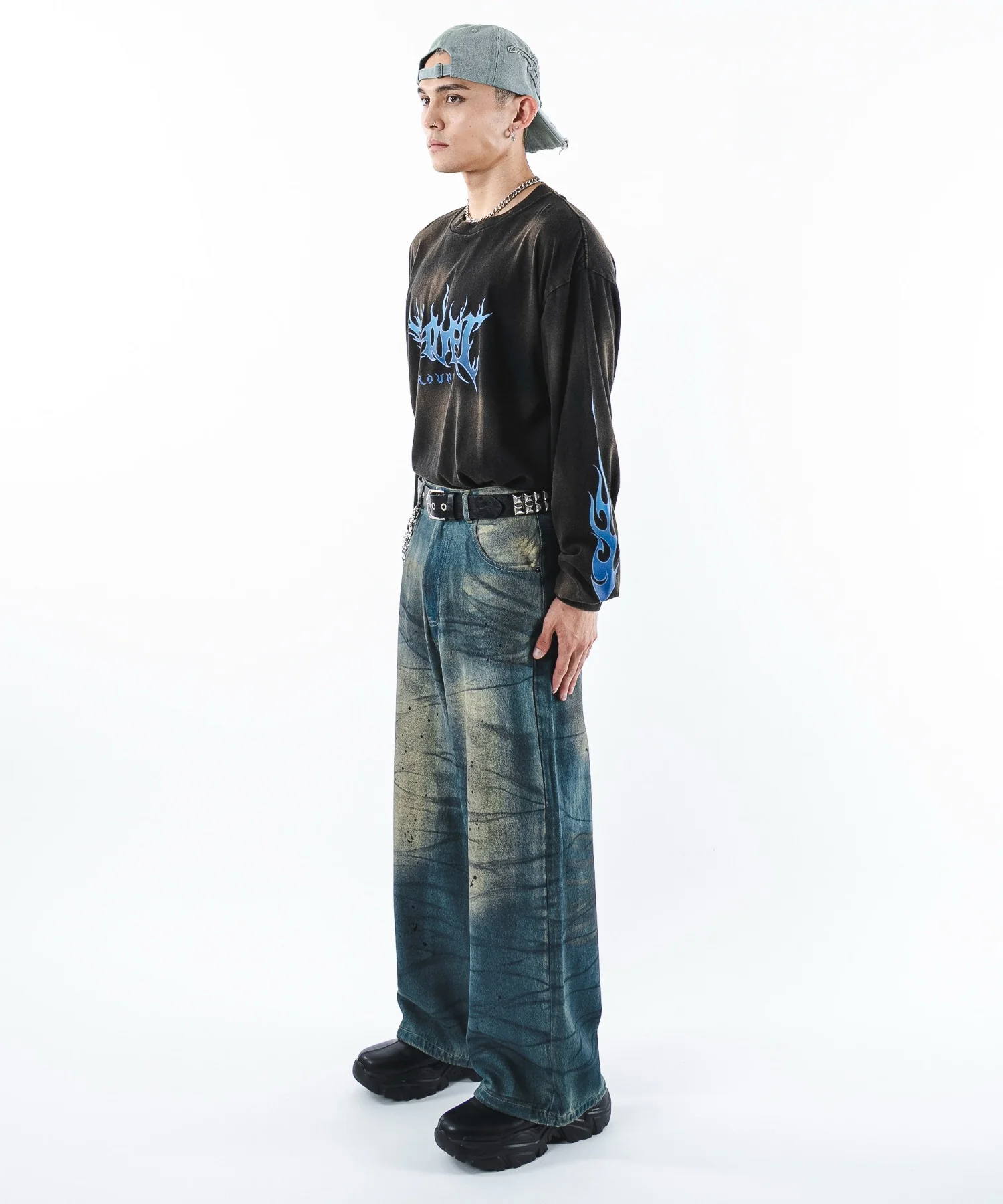 スーパーバギーダーティデニムパンツ - Image 4