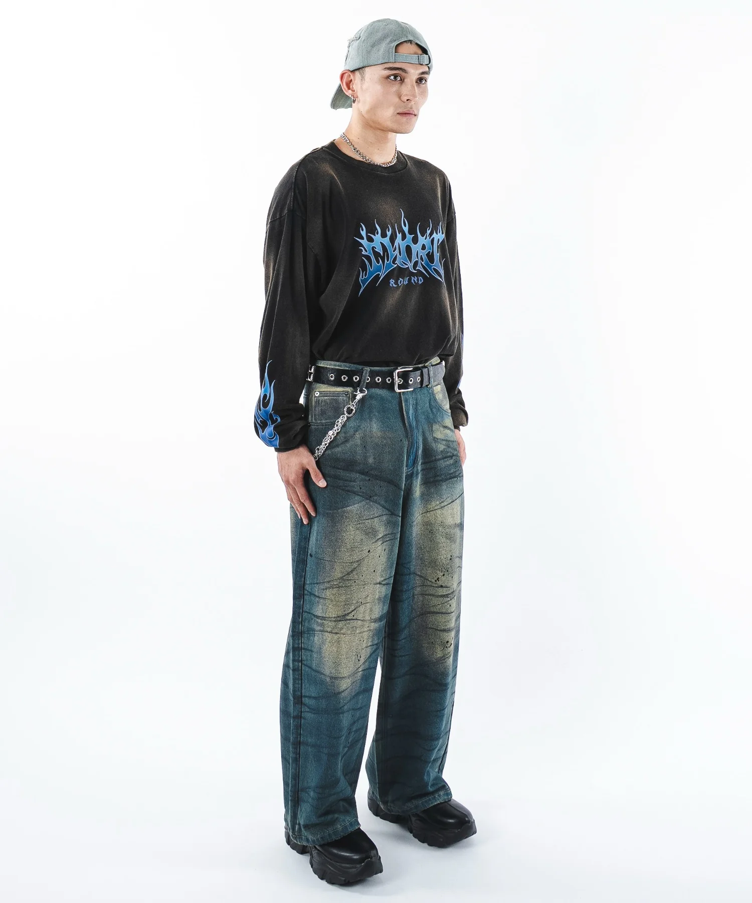 スーパーバギーダーティデニムパンツ - Image 6