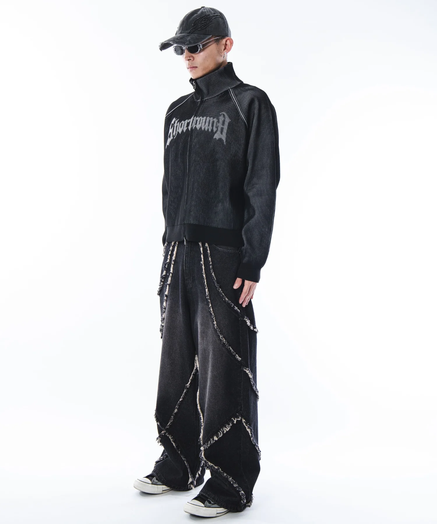 ショートグラフィックニットブルゾン - Image 40