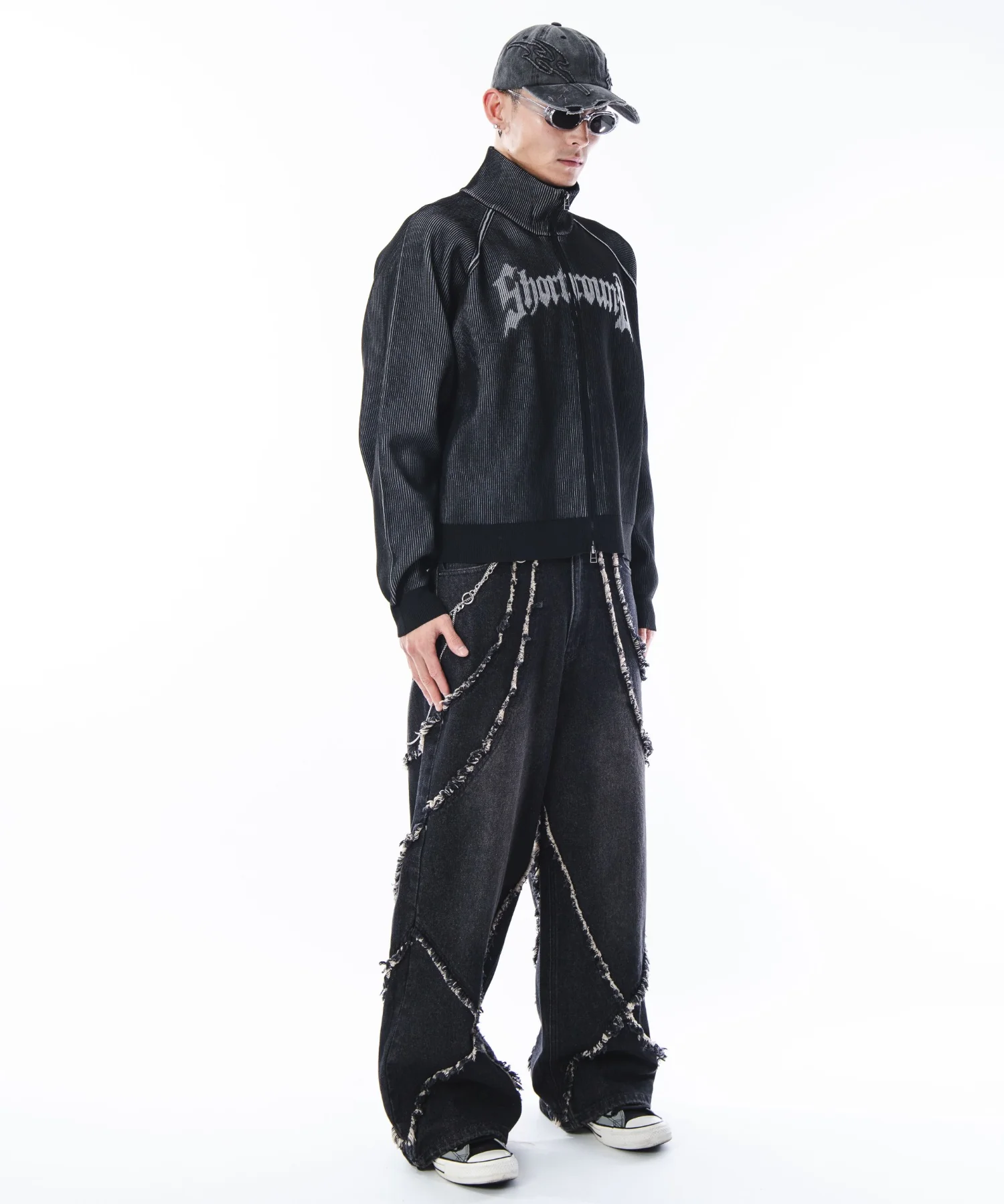 ショートグラフィックニットブルゾン - Image 42
