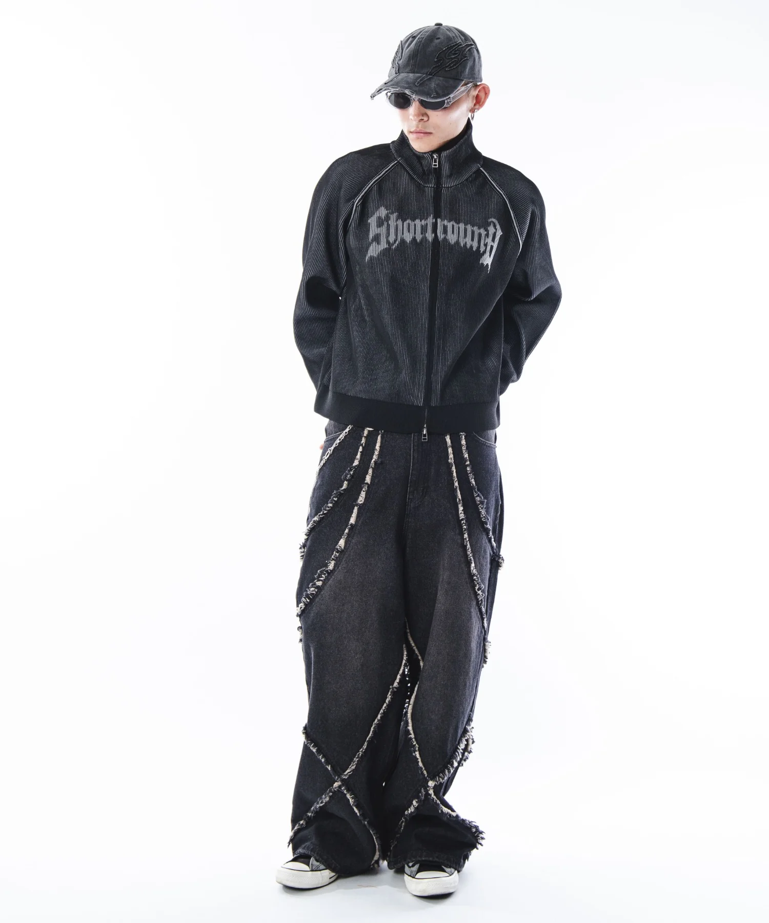 ショートグラフィックニットブルゾン - Image 43