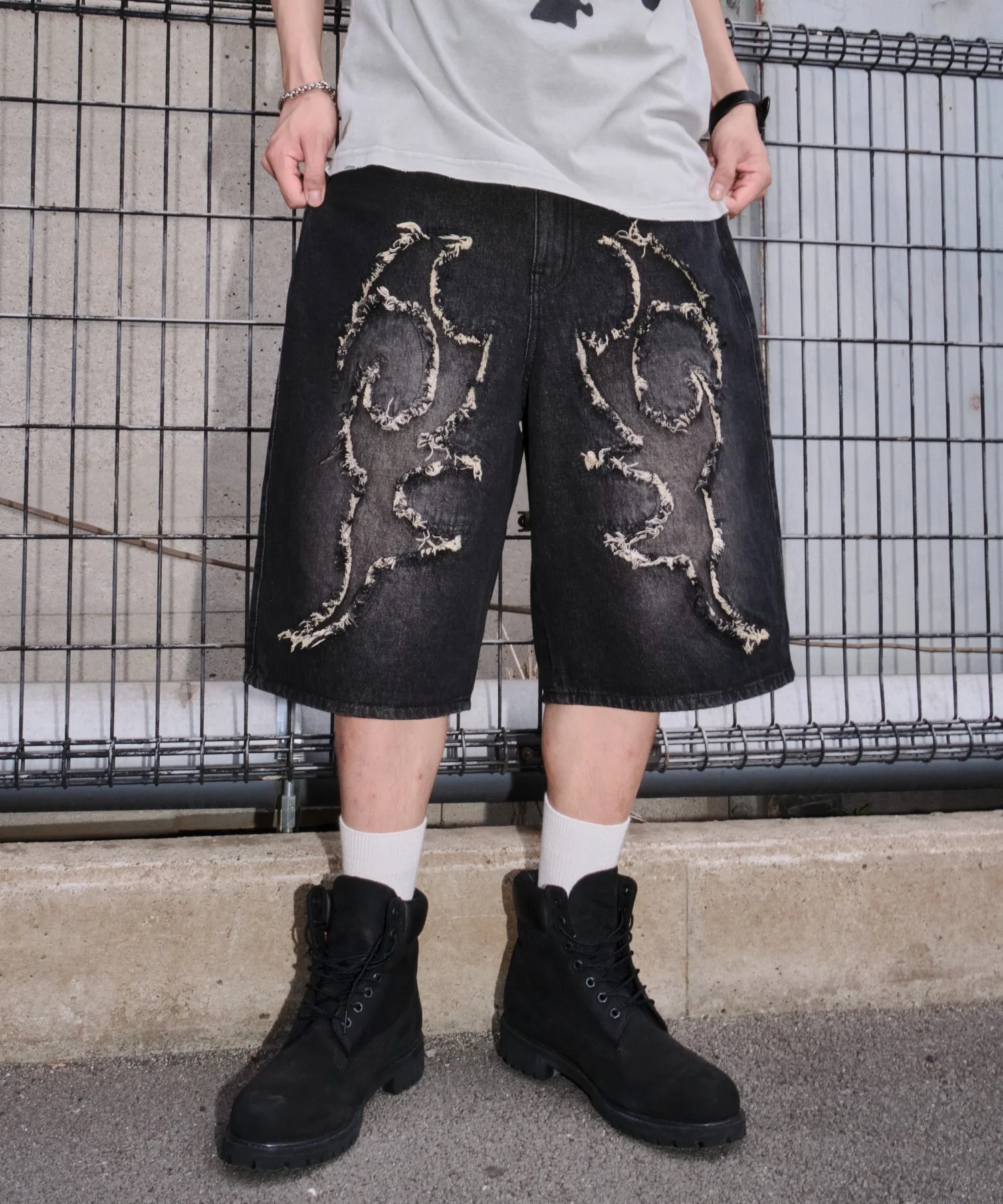 スーパーバギーフリンジデニムショーツ - Image 19