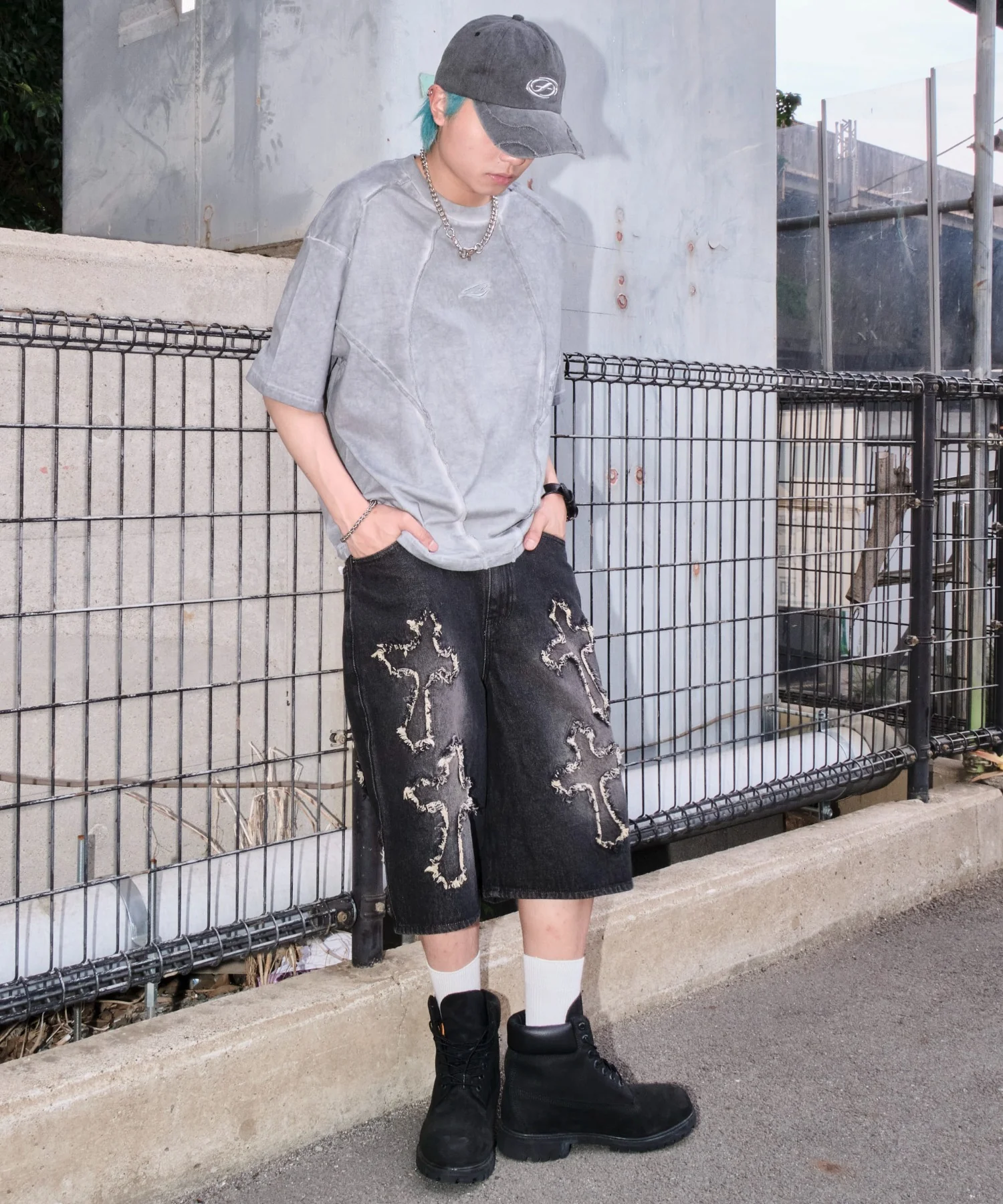 スーパーバギーフリンジデニムショーツ - Image 8