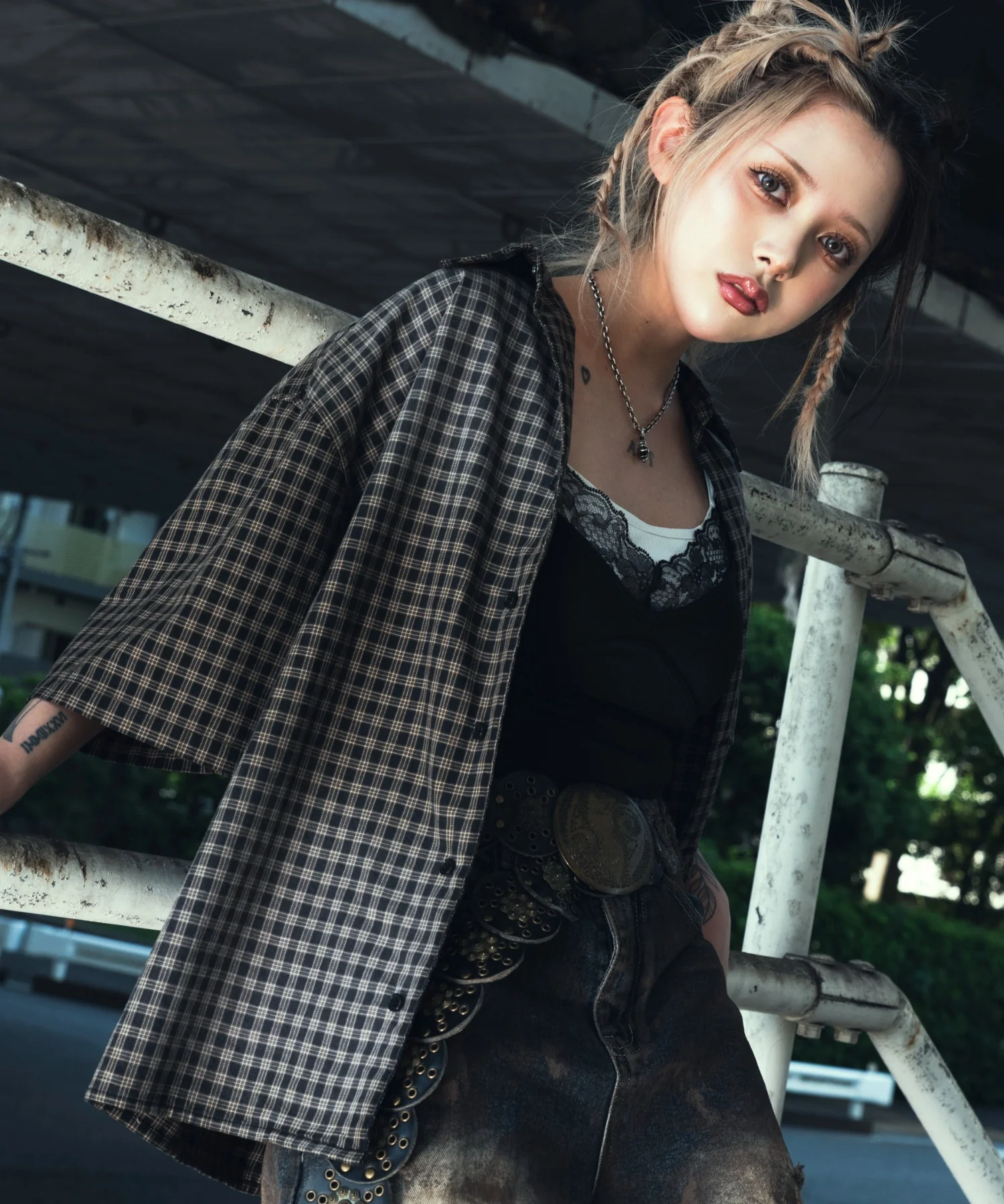 ブリーチチェックロゴシャツ(SS) - Image 4