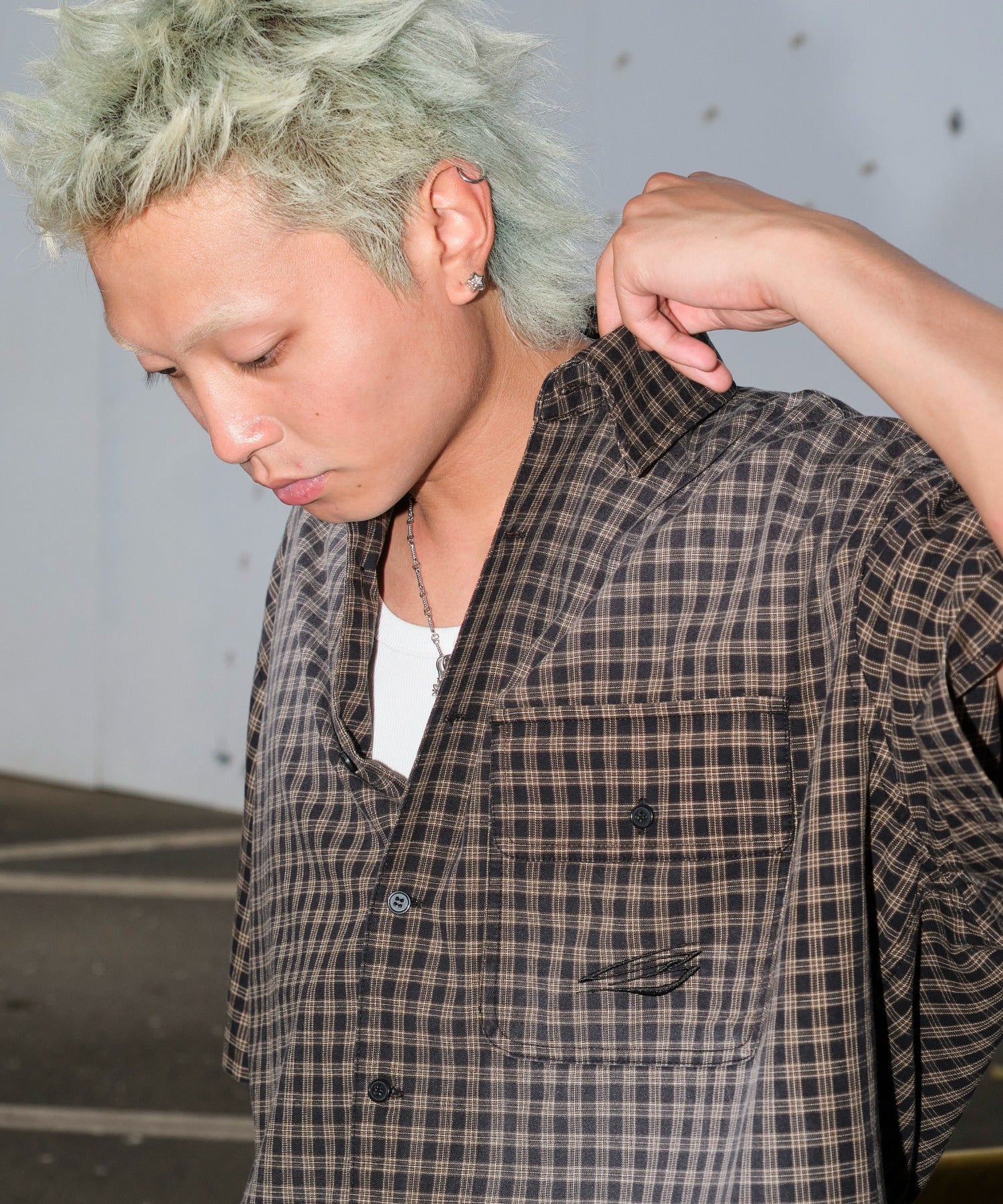 ブリーチチェックロゴシャツ(SS) - Image 9