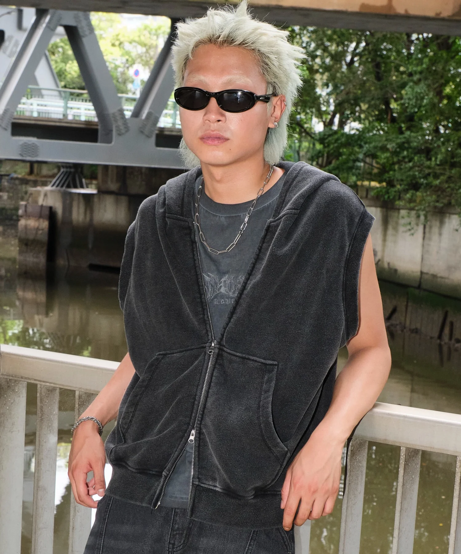 ショートノースリーブZIPパーカー - Image 30