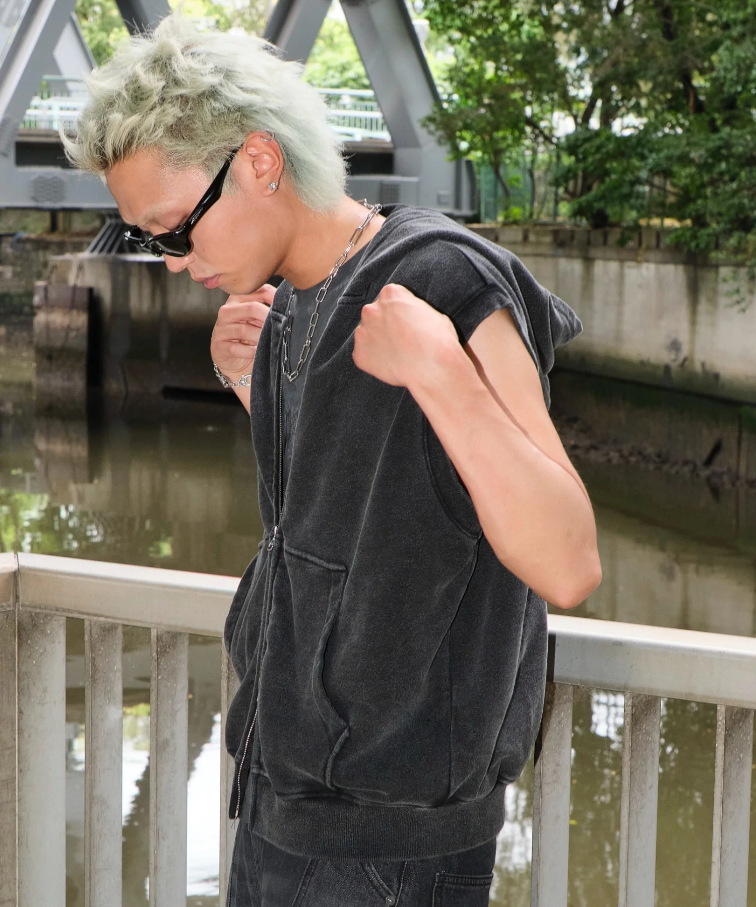 ショートノースリーブZIPパーカー - Image 31