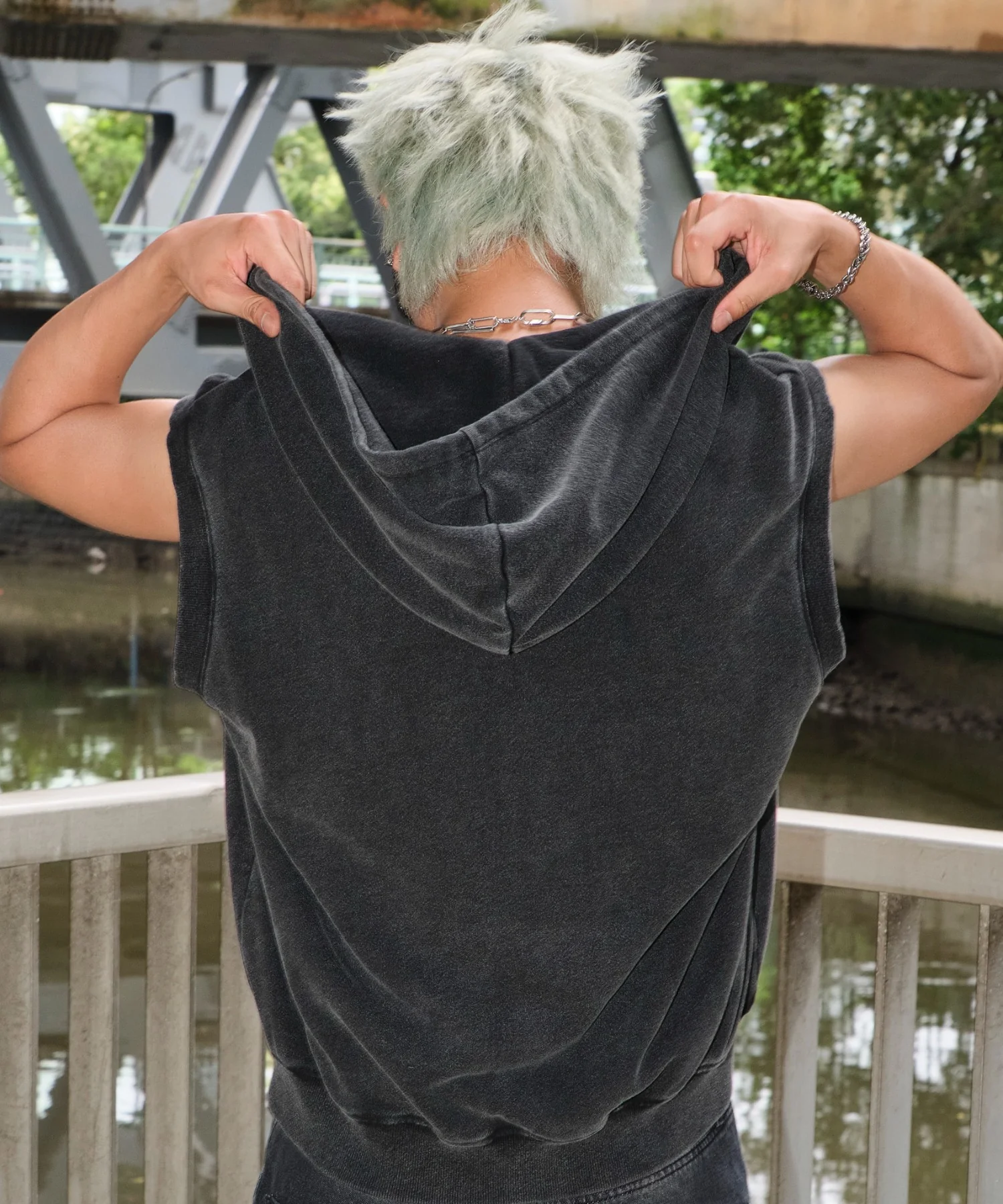 ショートノースリーブZIPパーカー - Image 32