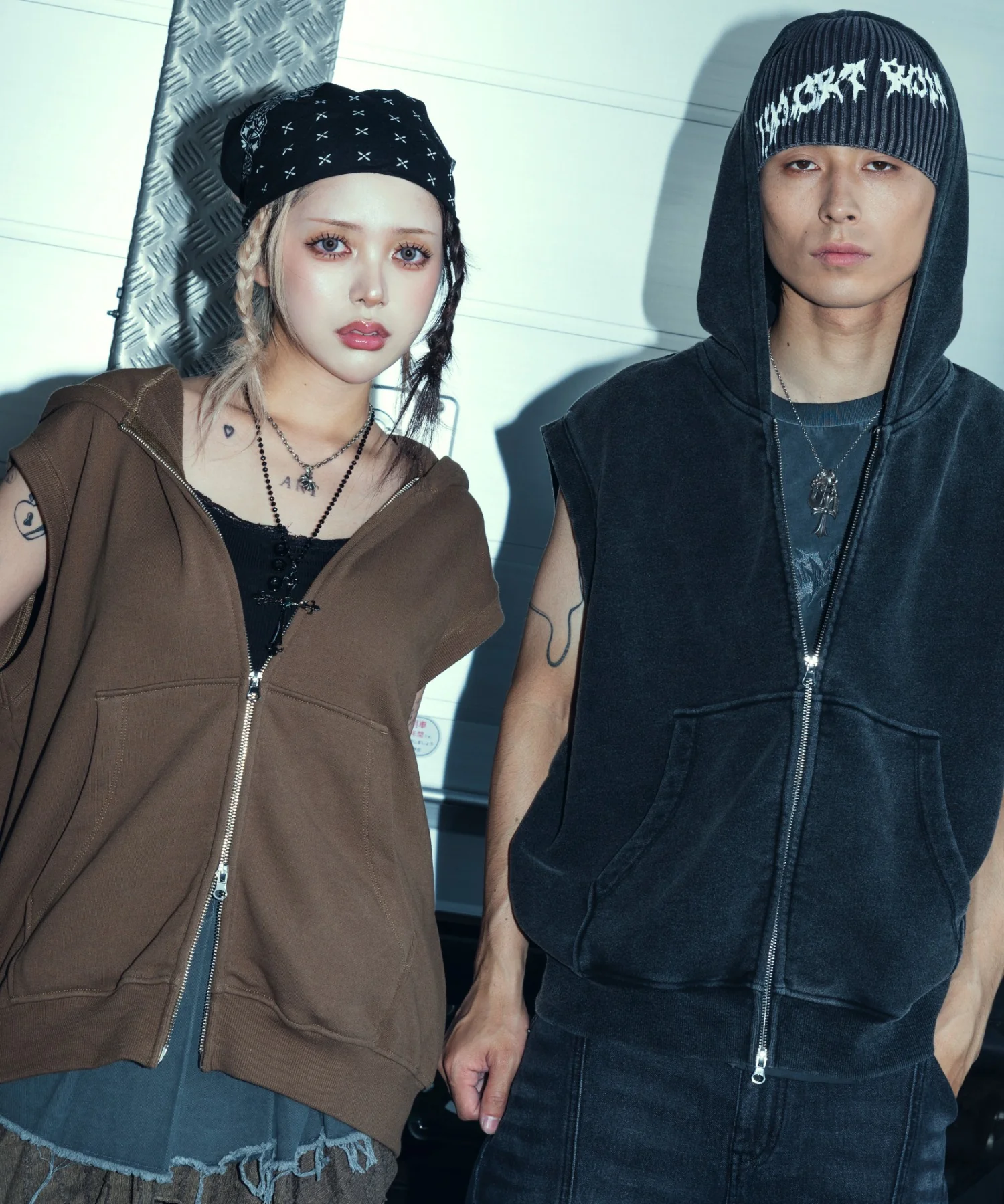 ショートノースリーブZIPパーカー - Image 54