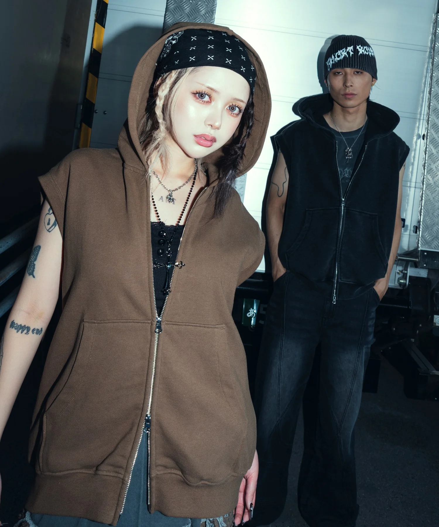 ショートノースリーブZIPパーカー - Image 55