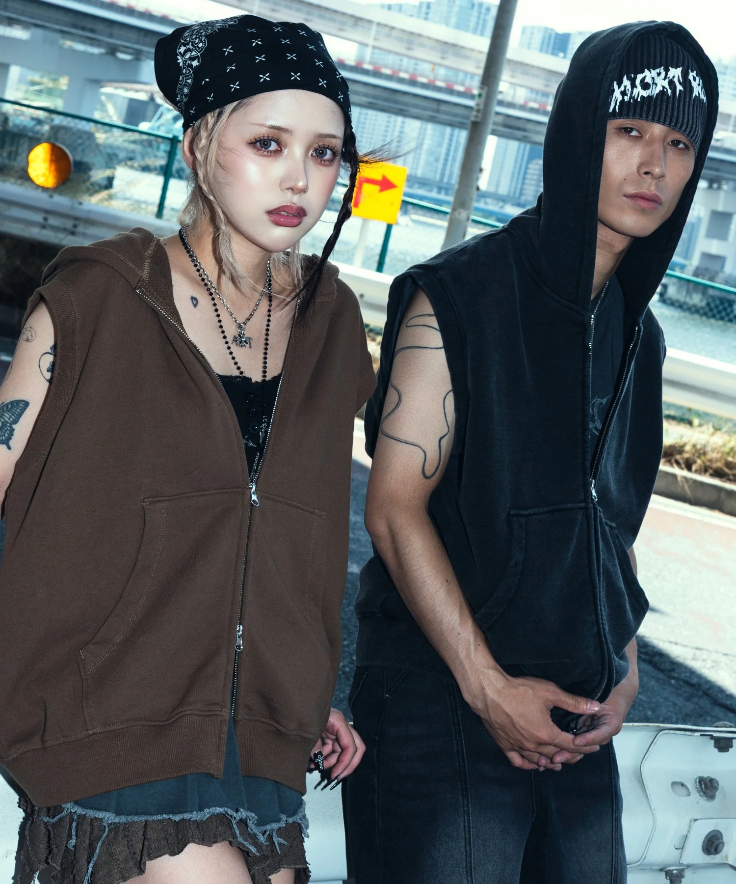 ショートノースリーブZIPパーカー - Image 6