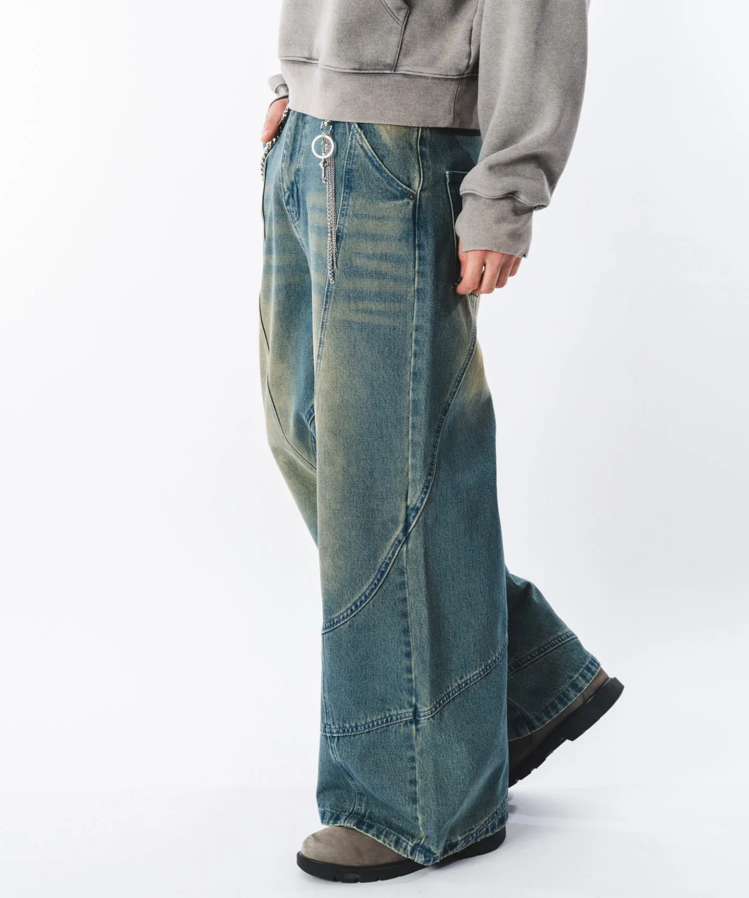 スウィッチングフレアデニムパンツ - Image 8