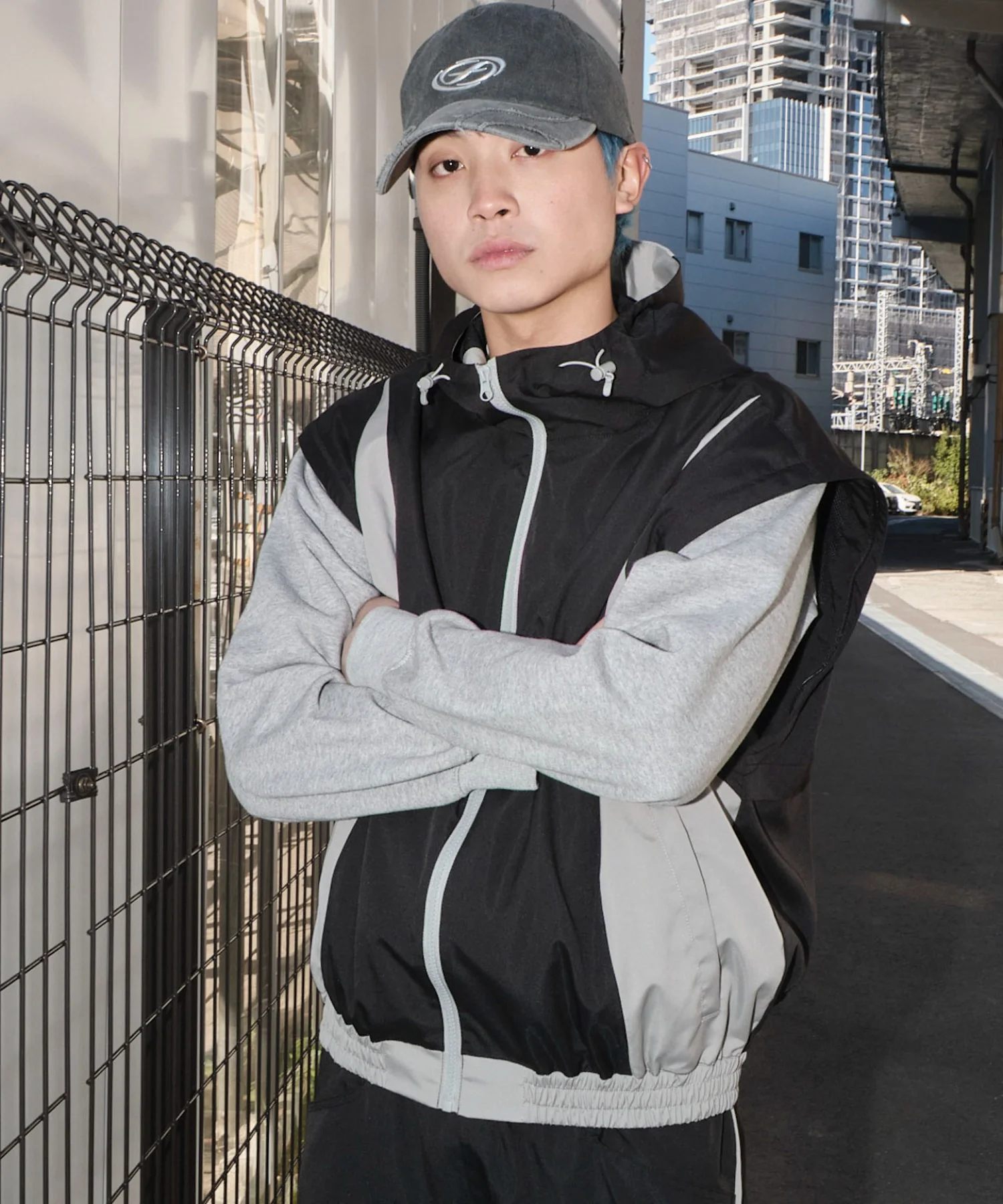 カラーブロック2WAYショートブルゾン - Image 20
