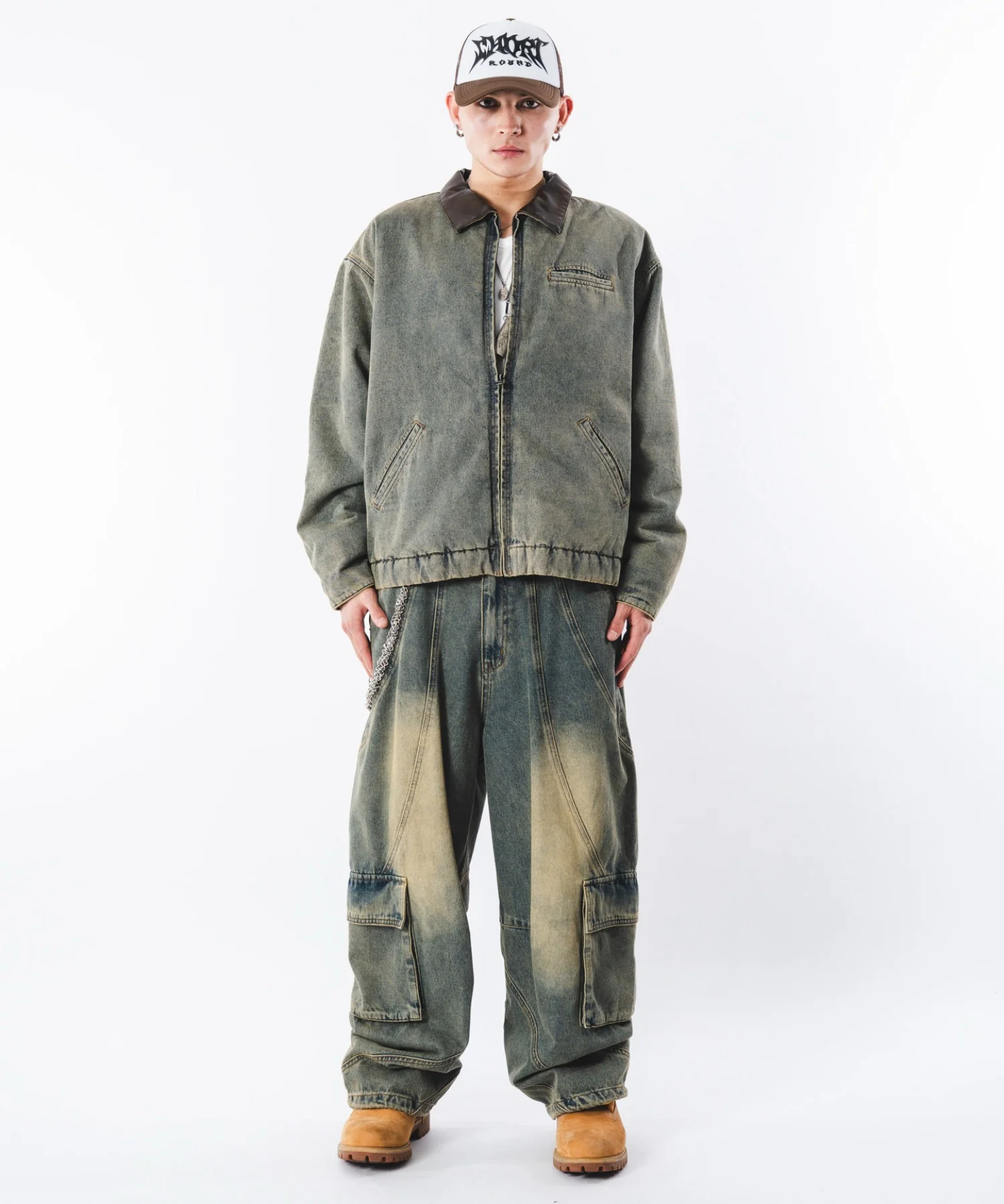スウィッチングデニムカーゴパンツ - Image 14