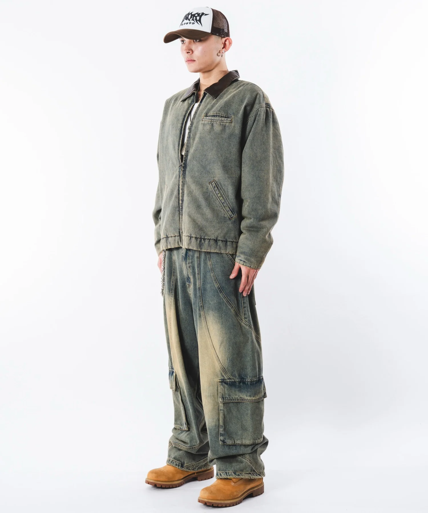 スウィッチングデニムカーゴパンツ - Image 15