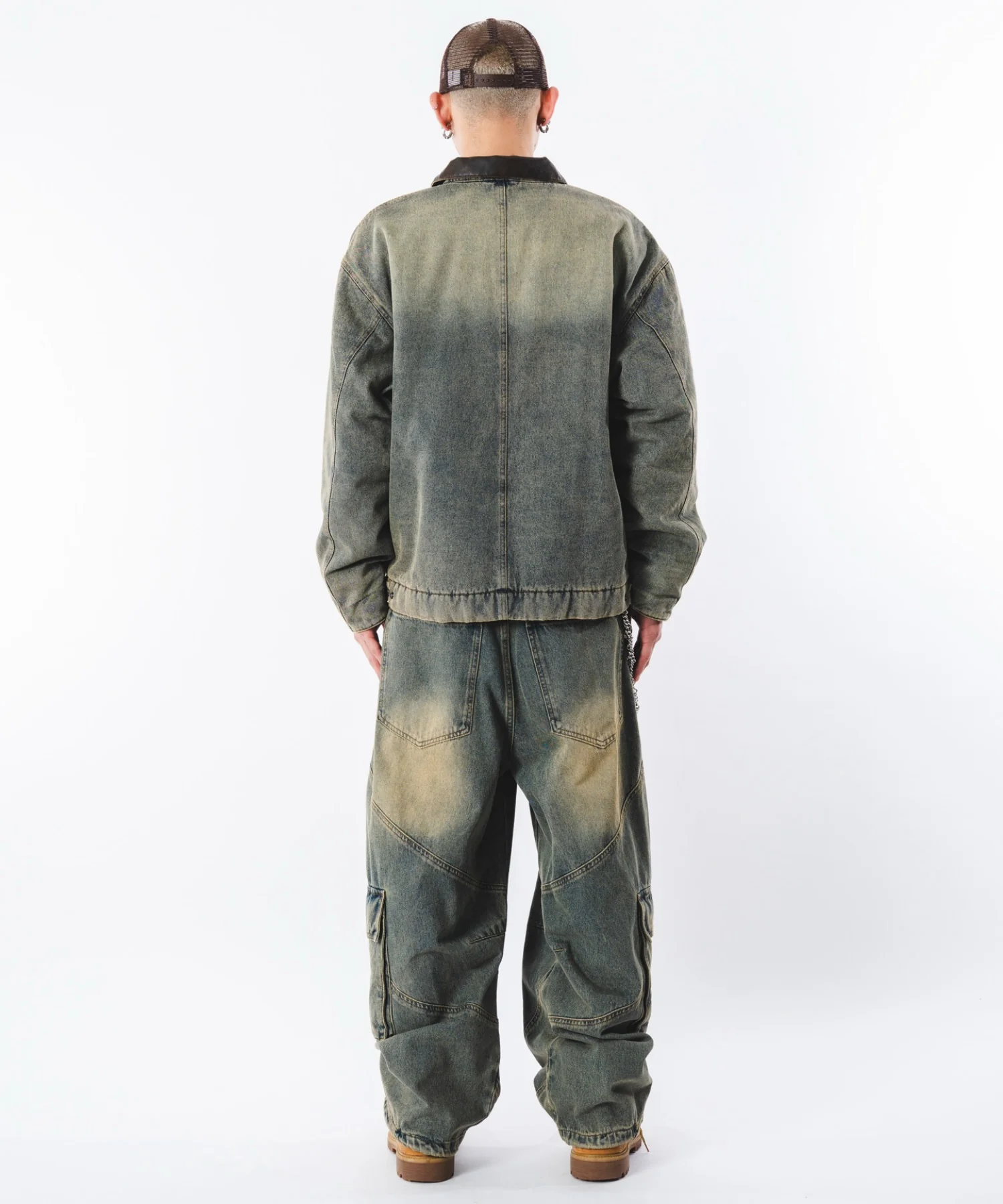 スウィッチングデニムカーゴパンツ - Image 16