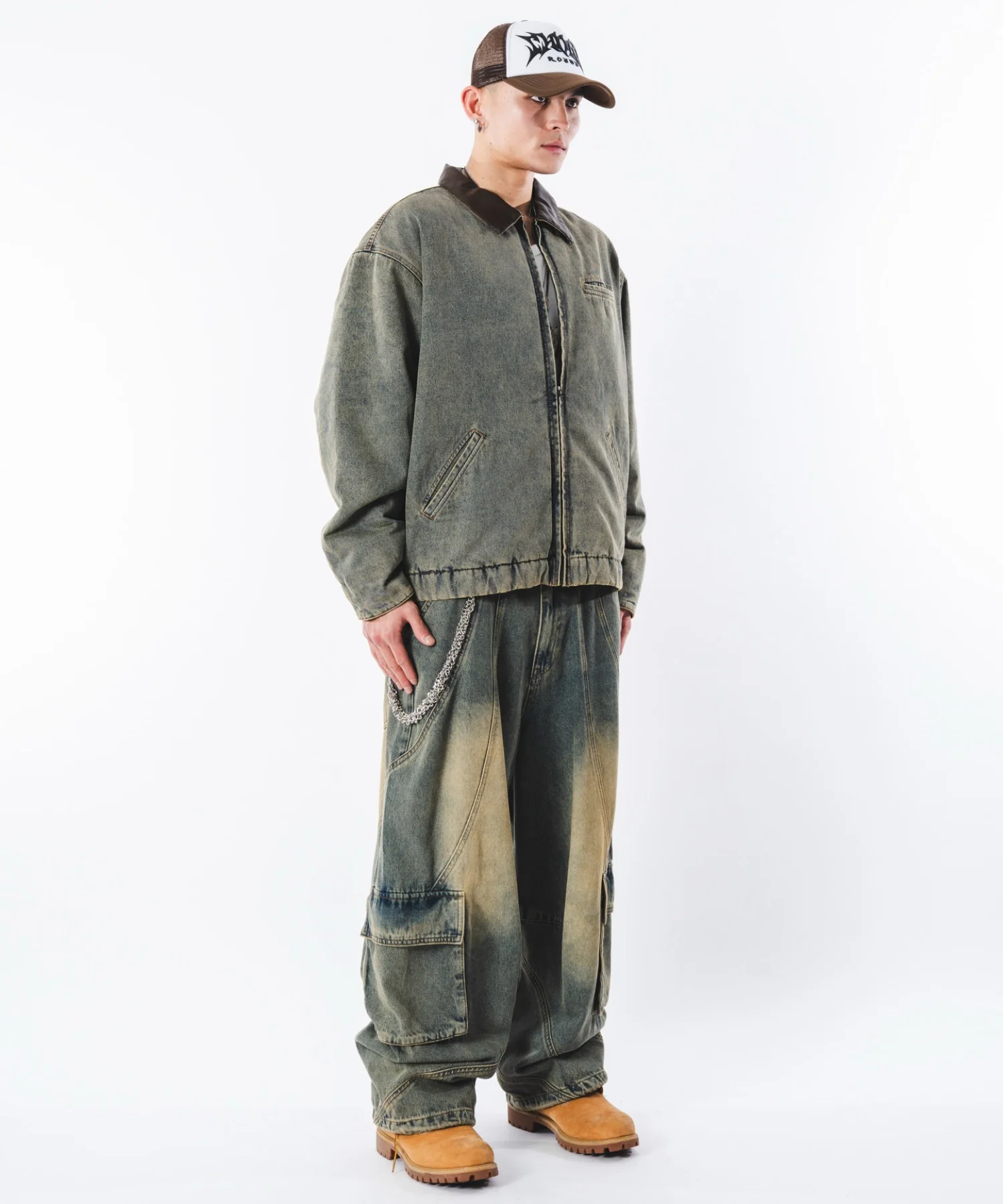 スウィッチングデニムカーゴパンツ - Image 17