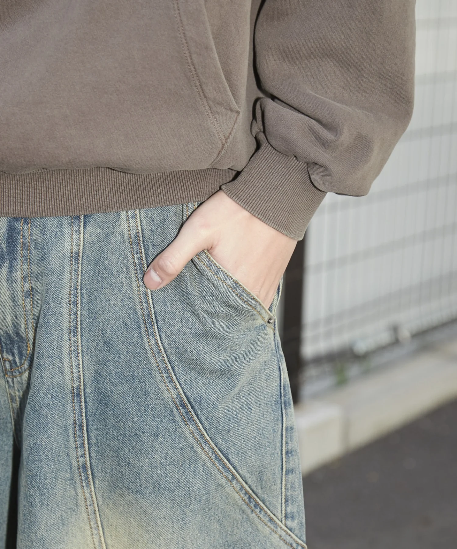 スウィッチングデニムカーゴパンツ - Image 5