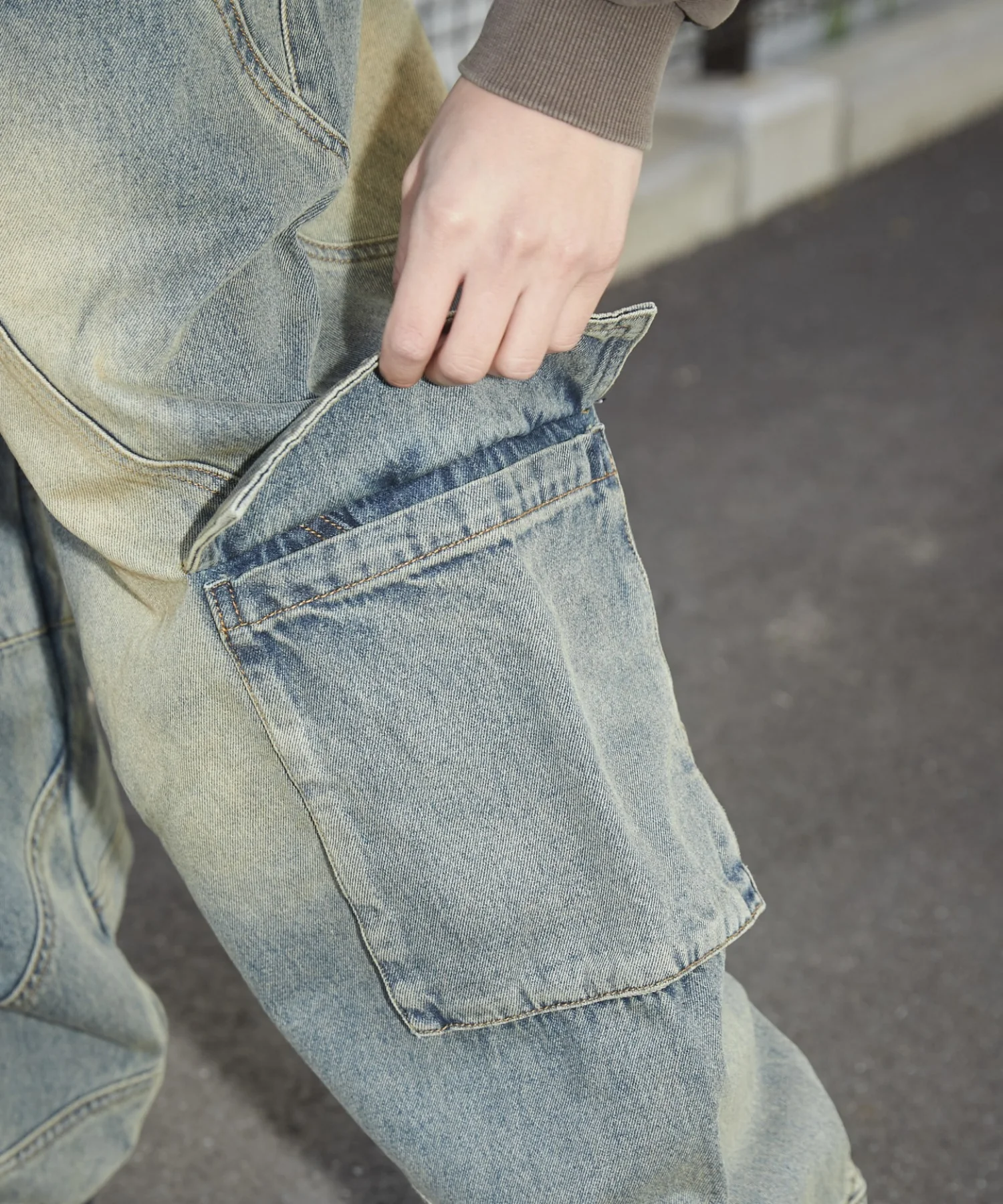 スウィッチングデニムカーゴパンツ - Image 6