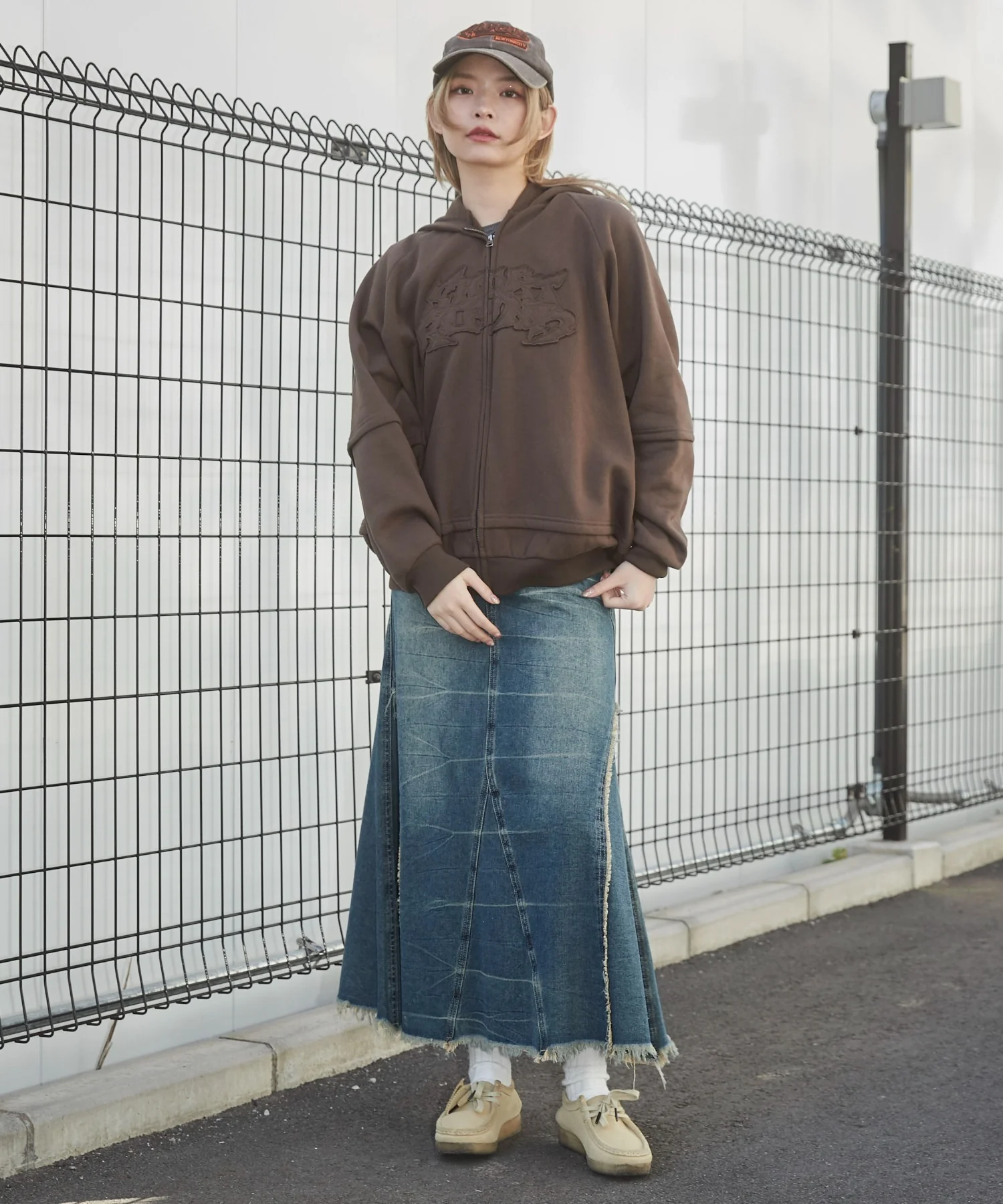 ダメージアップリケレイヤードZIPパーカー - Image 20