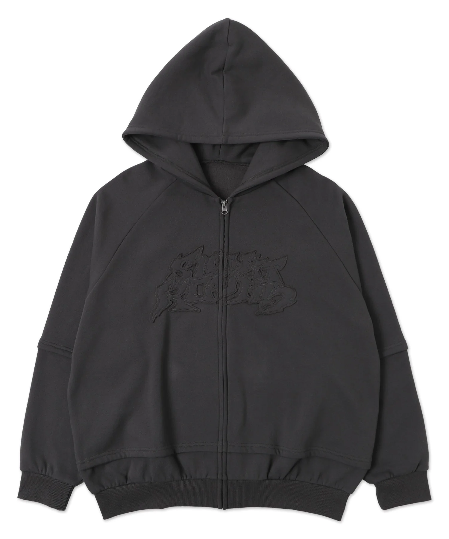 ダメージアップリケレイヤードZIPパーカー - Image 30