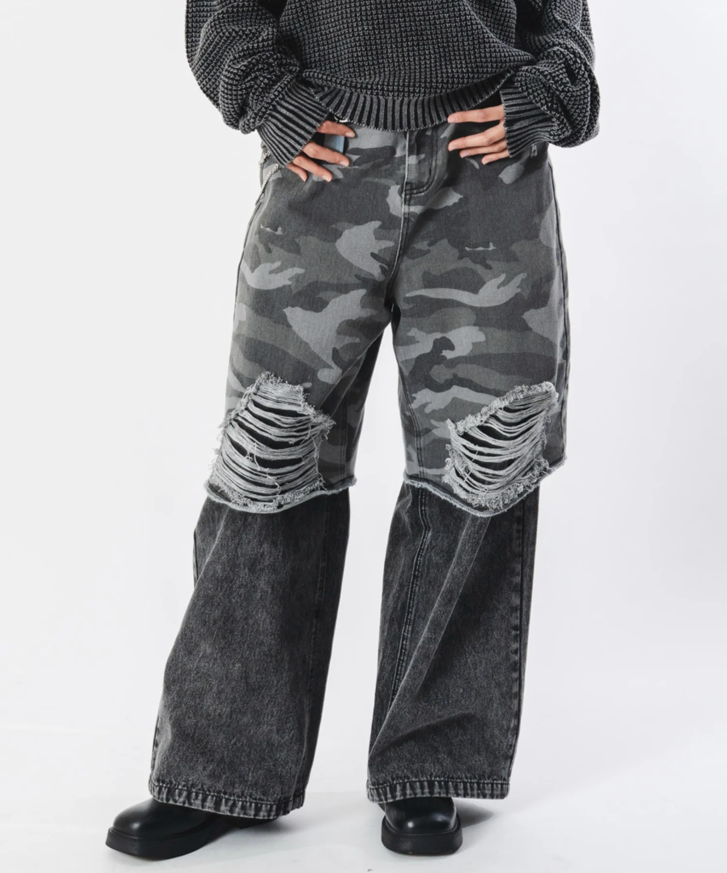 ドッキングデニムパンツ - Image 17