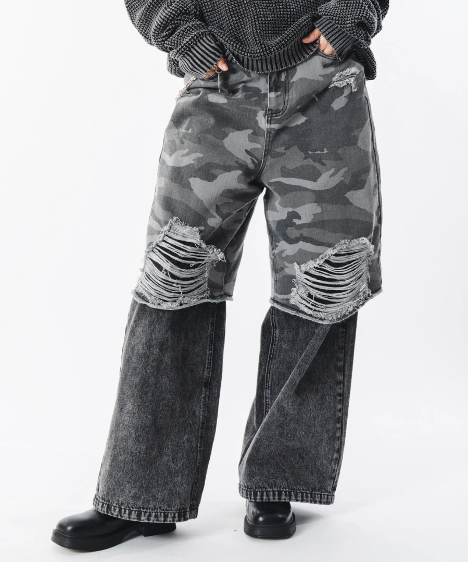 ドッキングデニムパンツ - Image 19