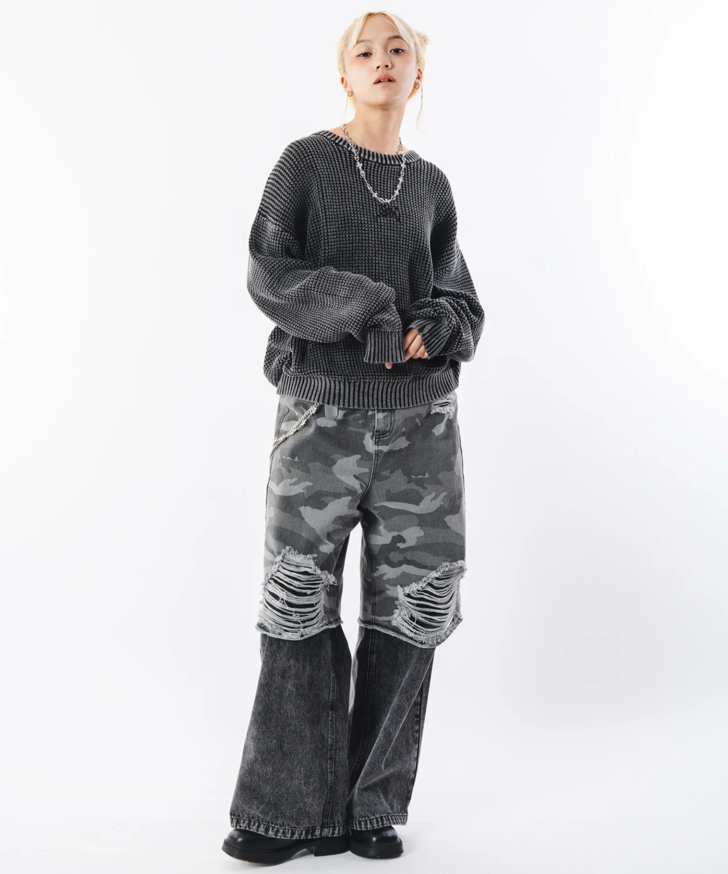 ドッキングデニムパンツ - Image 3