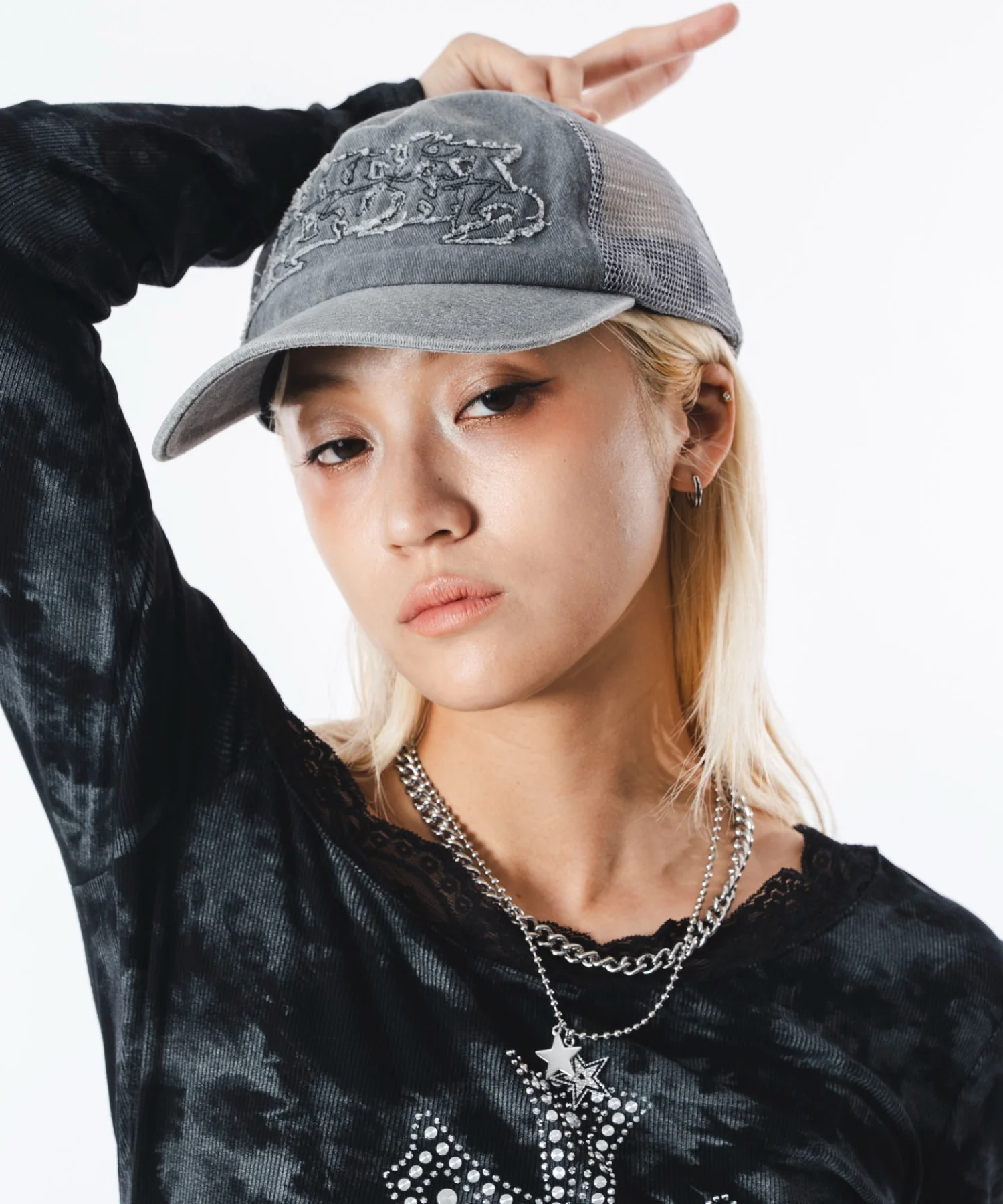 ダメージアップリケメッシュキャップ - Image 4
