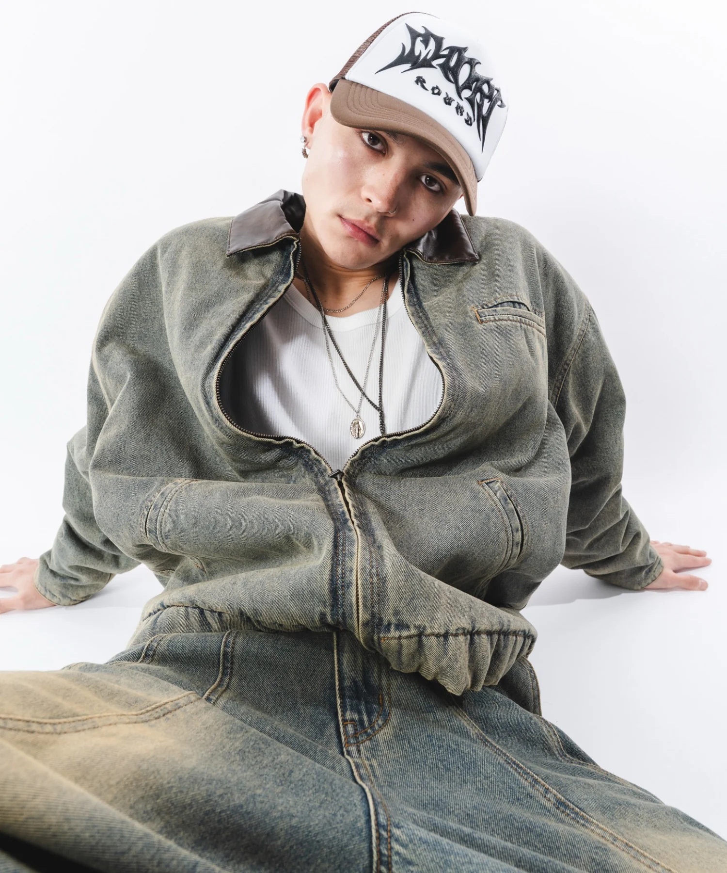 キルティングZIPデニムジャケット - Image 13