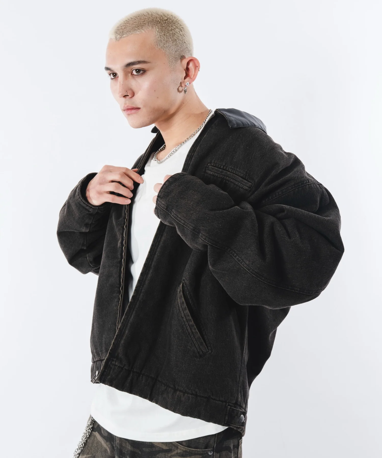 キルティングZIPデニムジャケット - Image 32