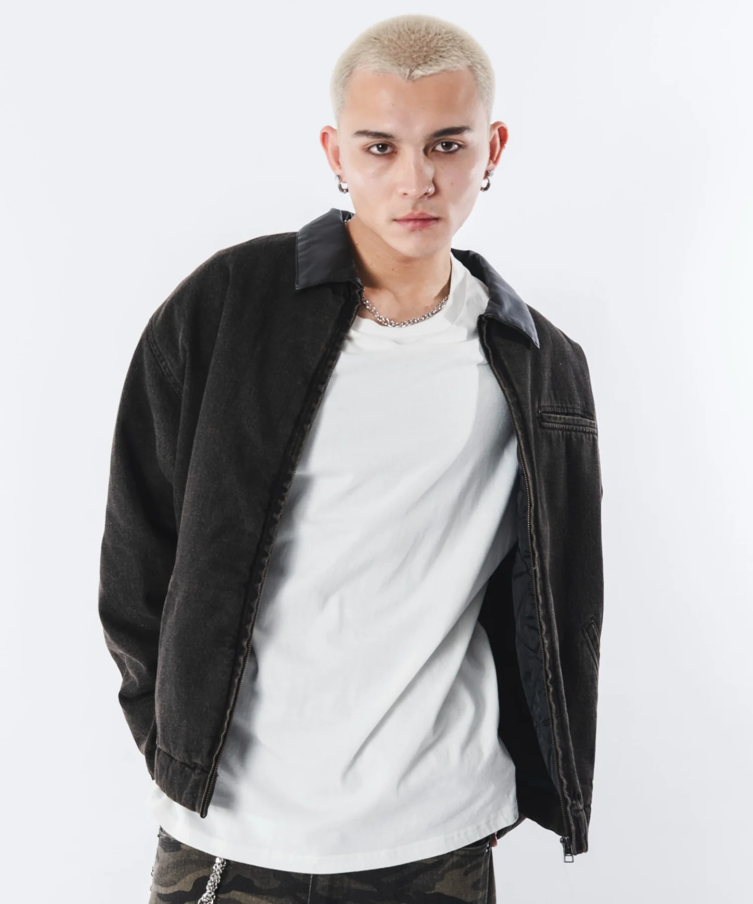 キルティングZIPデニムジャケット - Image 33