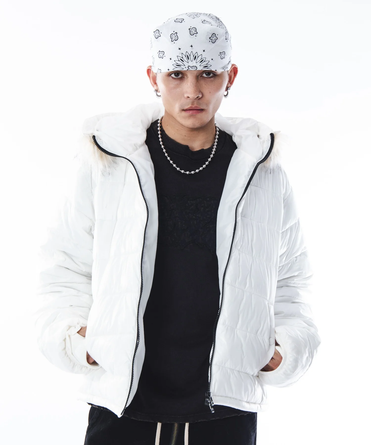 2WAYシャイニーパファーフーディー - Image 11