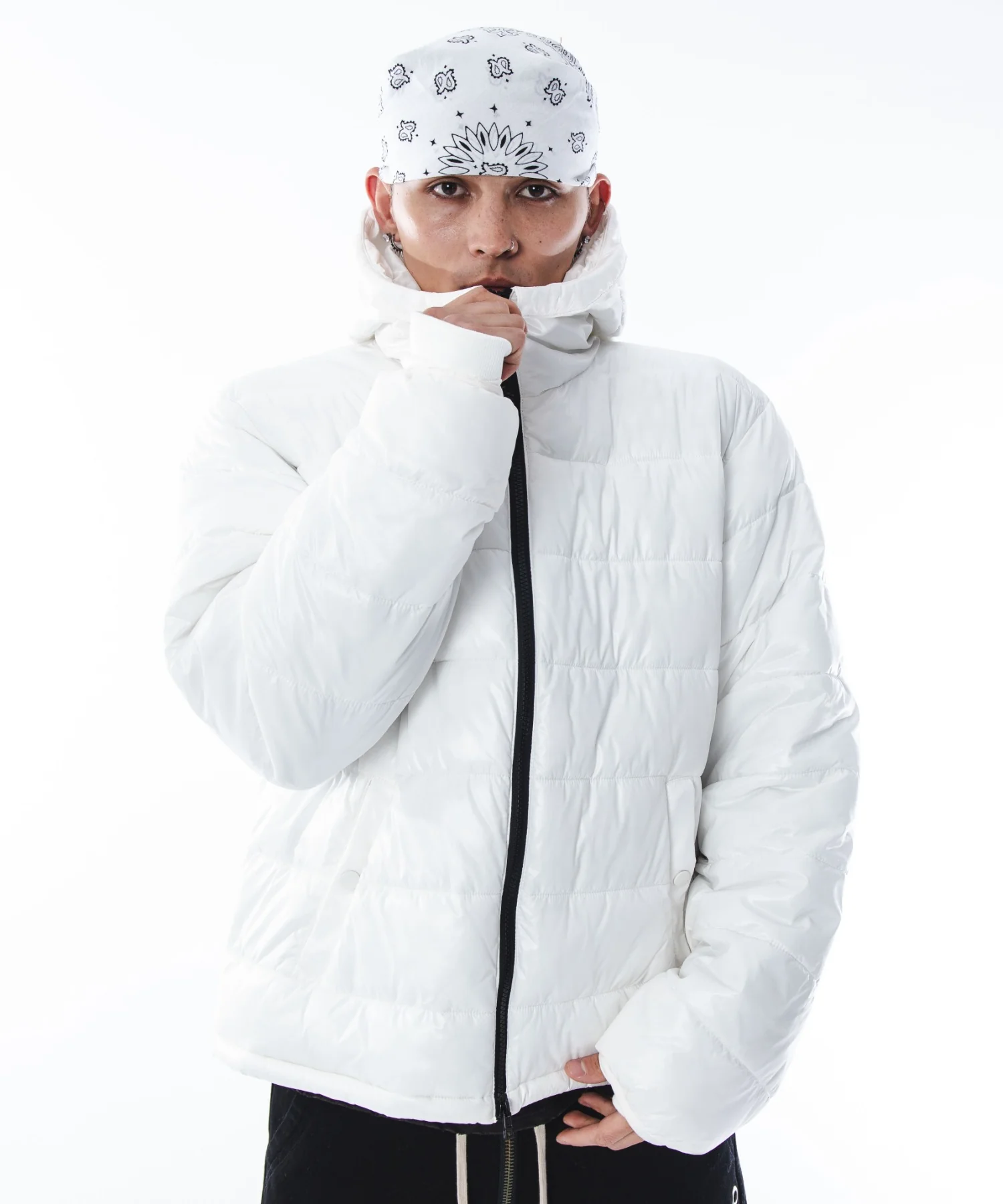 2WAYシャイニーパファーフーディー - Image 13