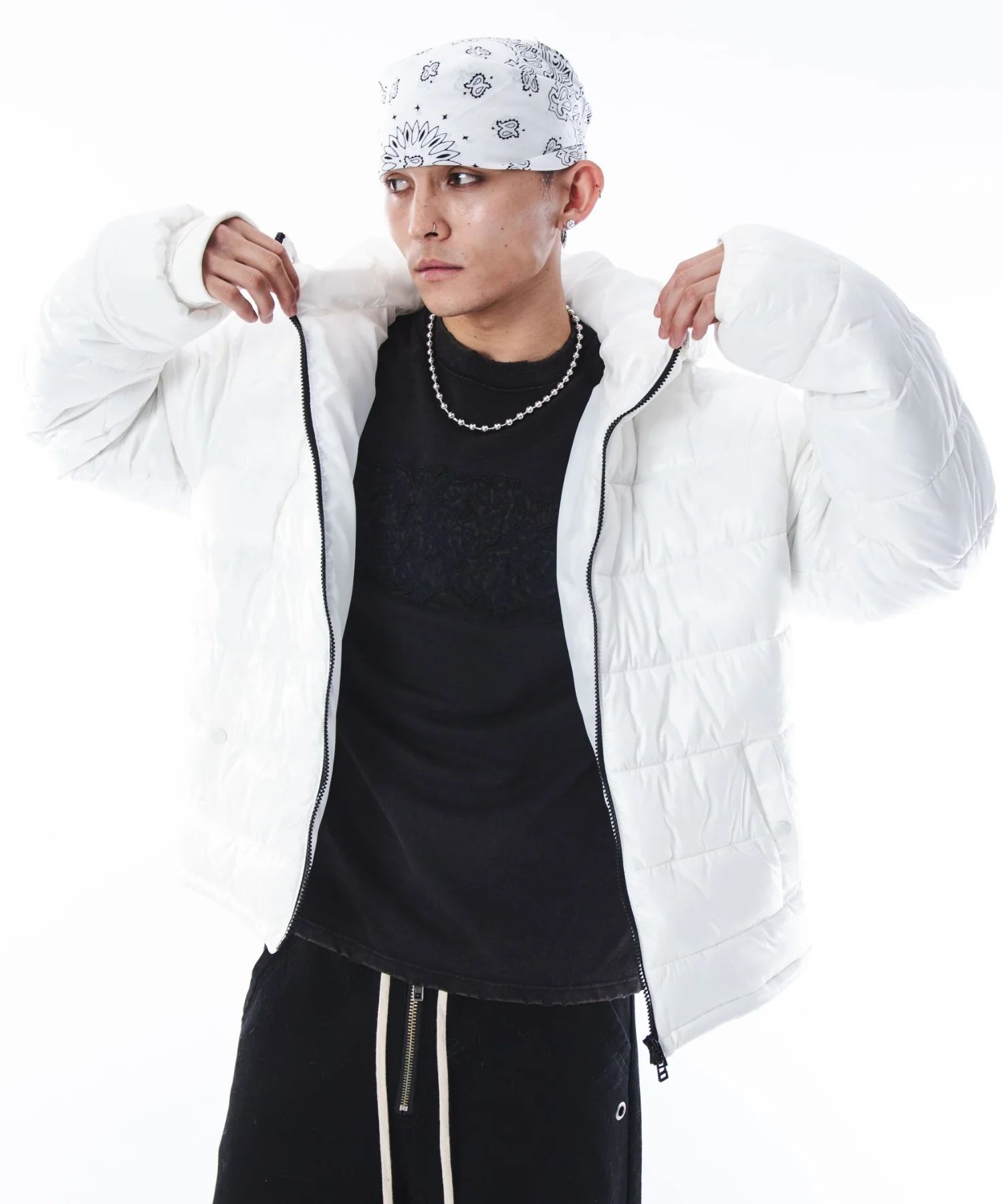 2WAYシャイニーパファーフーディー - Image 14