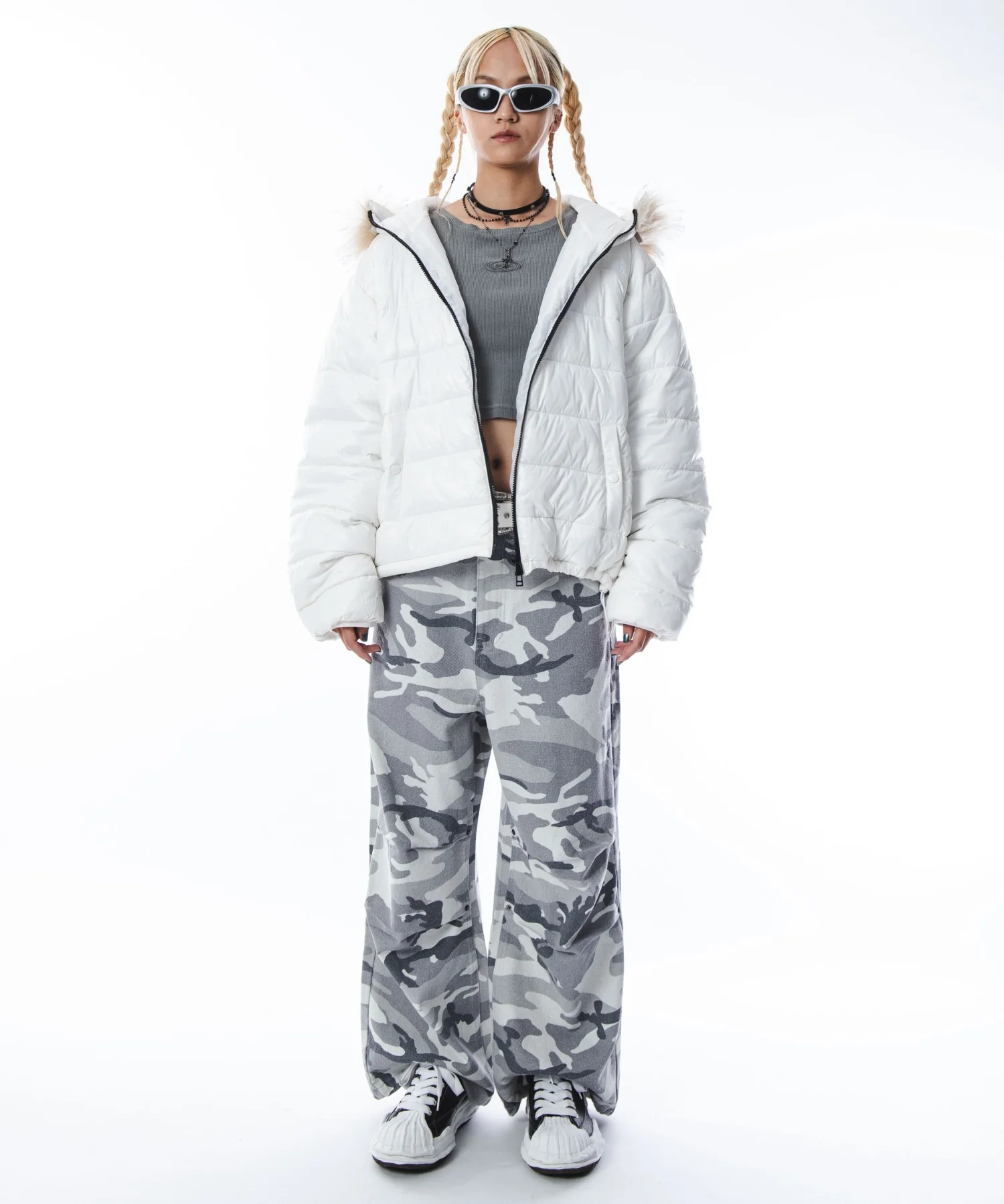2WAYシャイニーパファーフーディー - Image 25