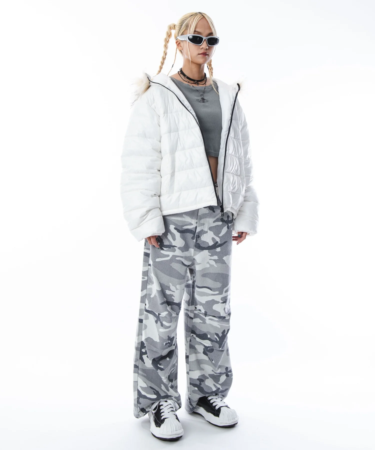 2WAYシャイニーパファーフーディー - Image 28