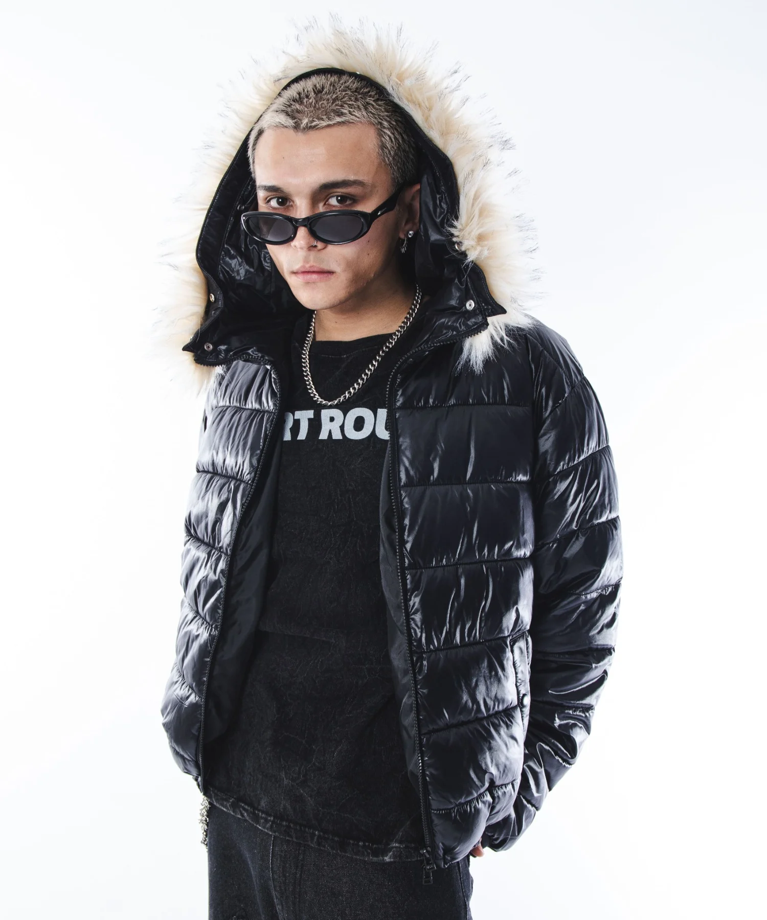 2WAYシャイニーパファーフーディー - Image 30