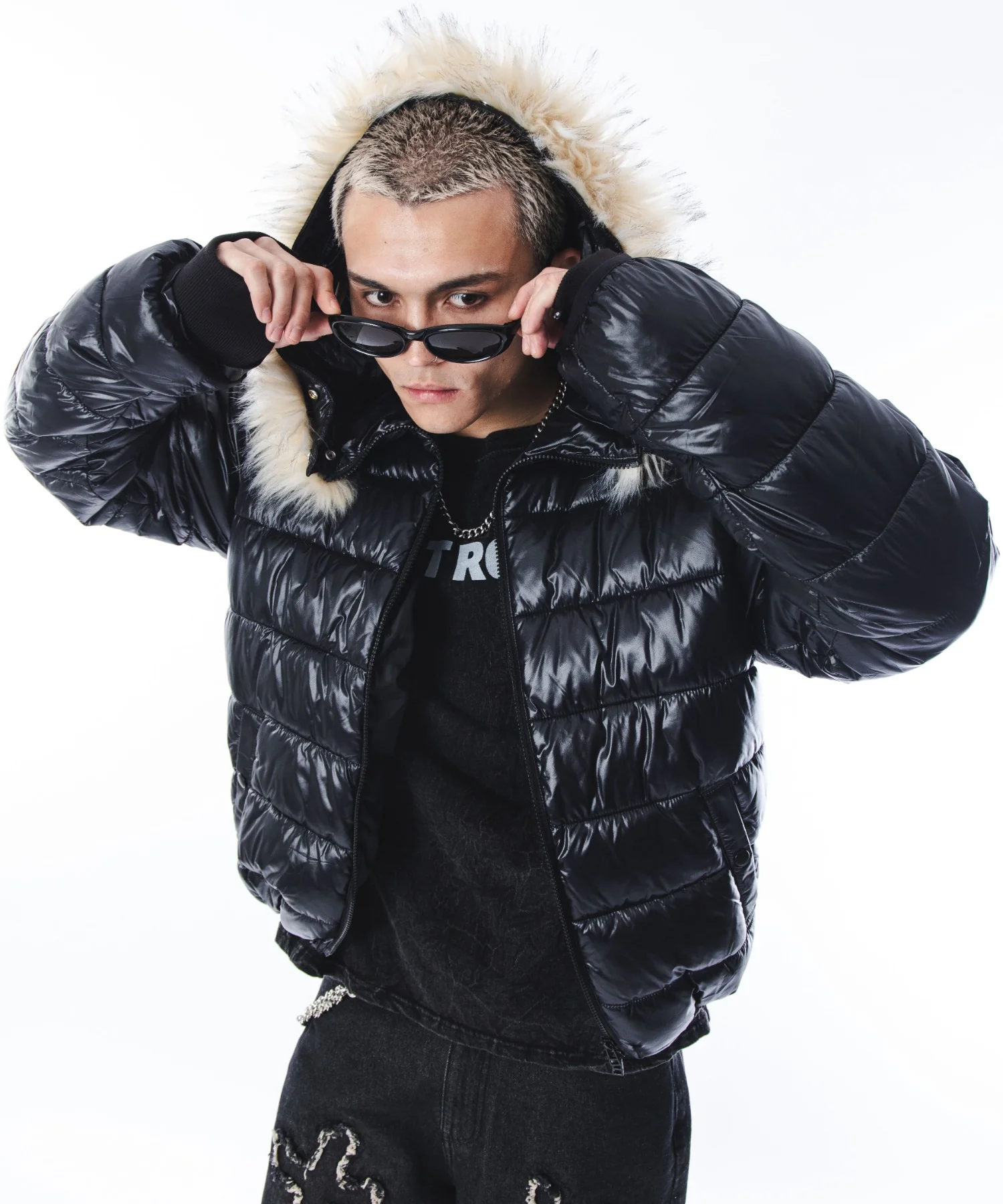 2WAYシャイニーパファーフーディー - Image 31