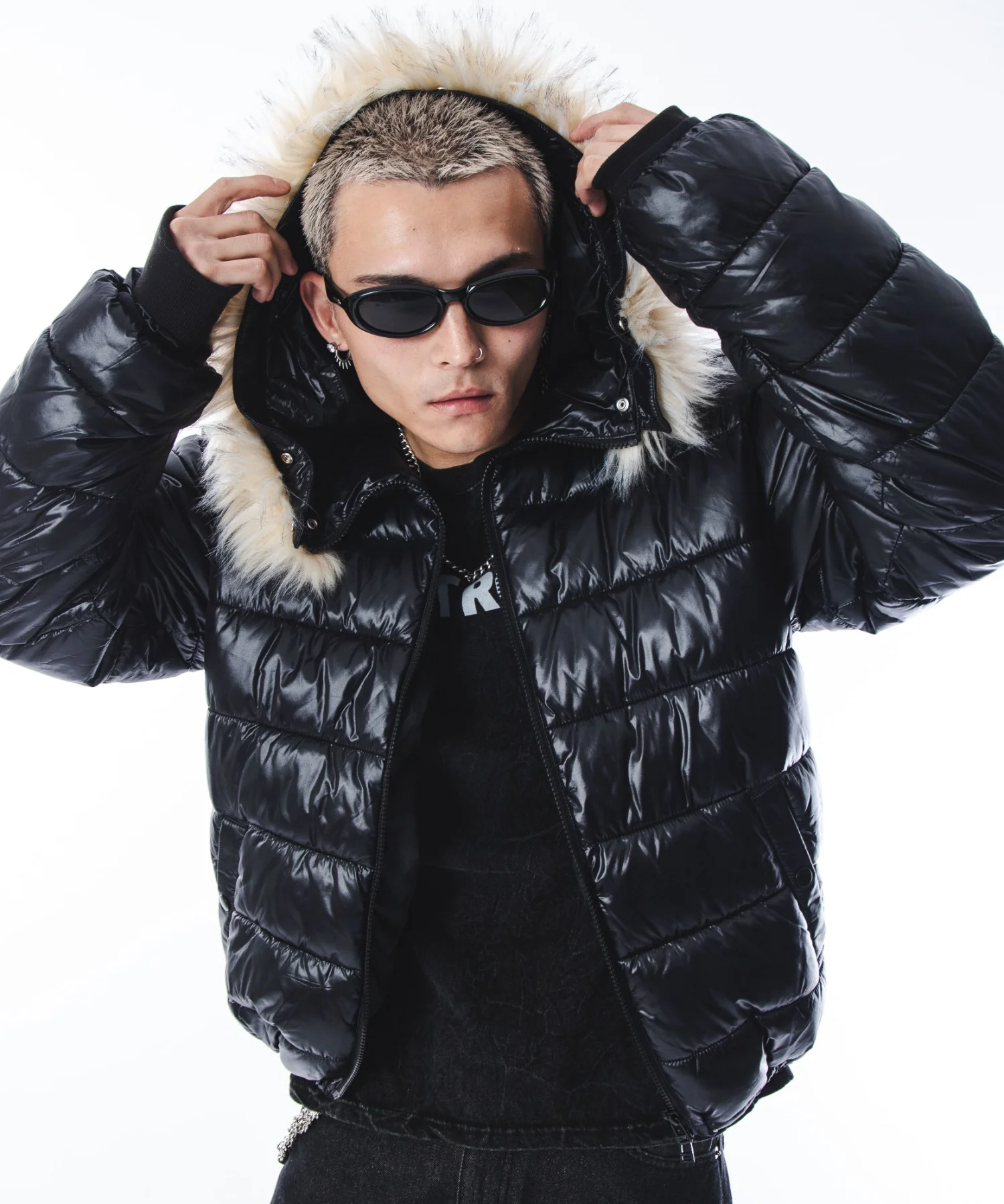 2WAYシャイニーパファーフーディー - Image 33