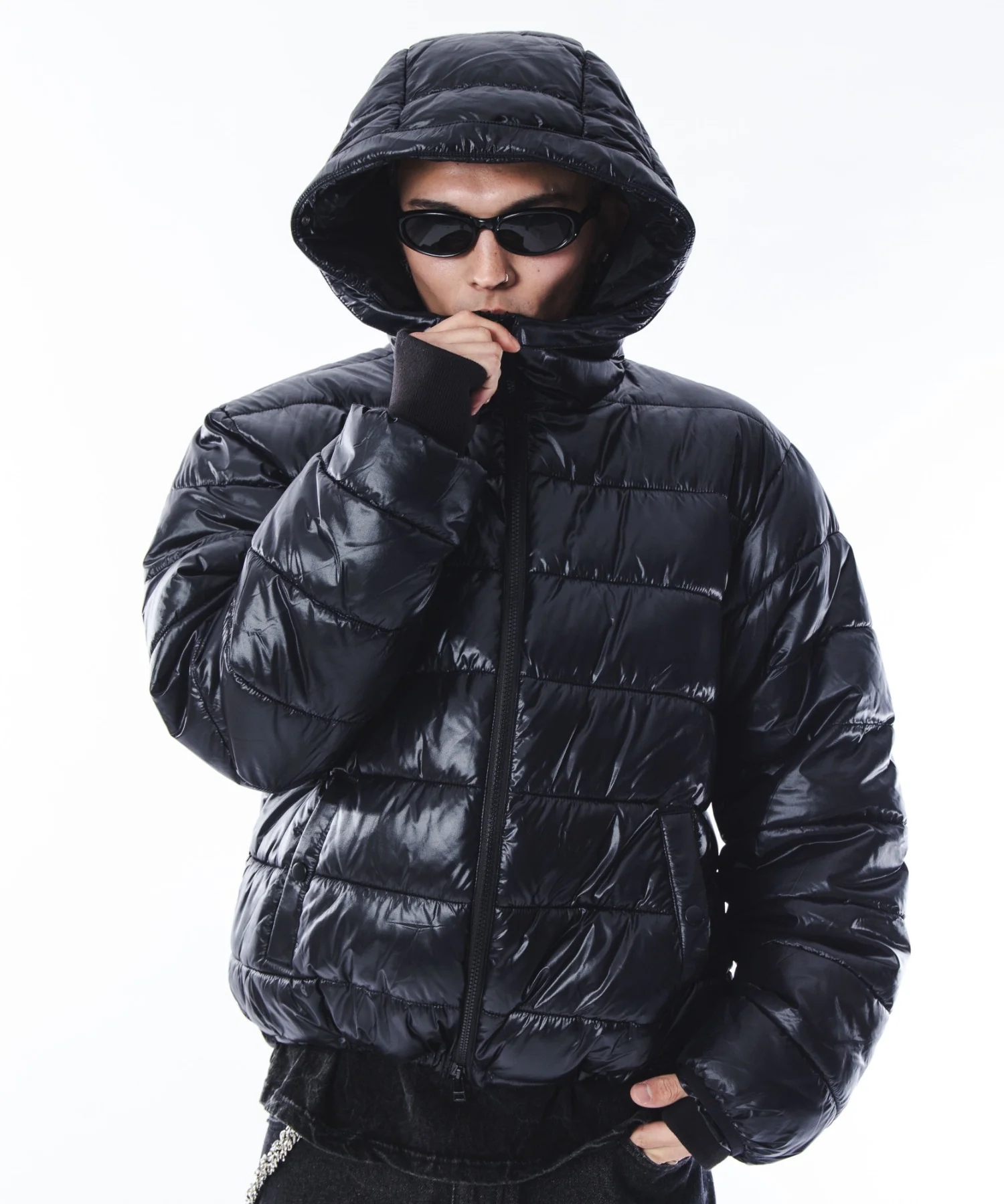 2WAYシャイニーパファーフーディー - Image 34