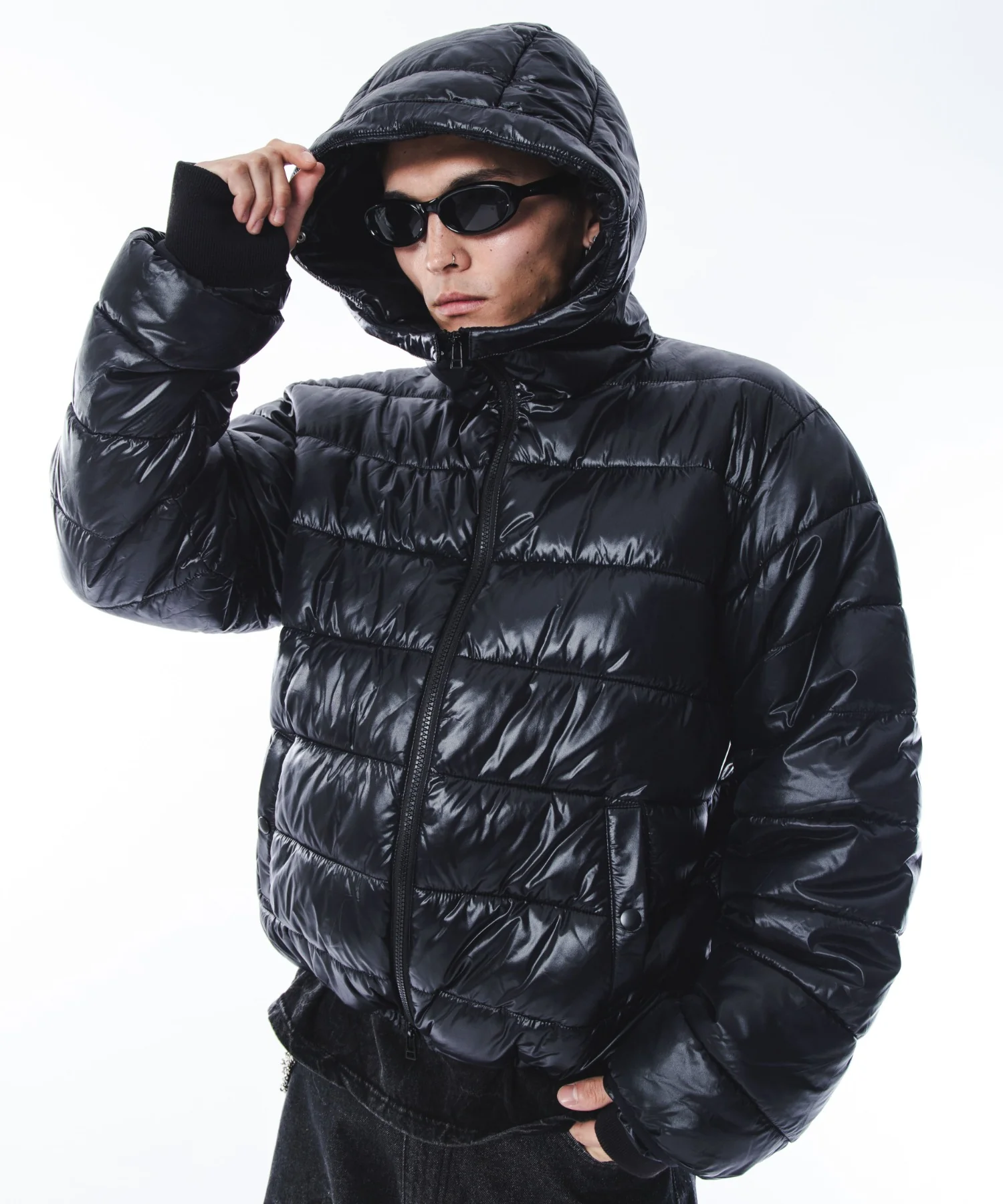 2WAYシャイニーパファーフーディー - Image 35