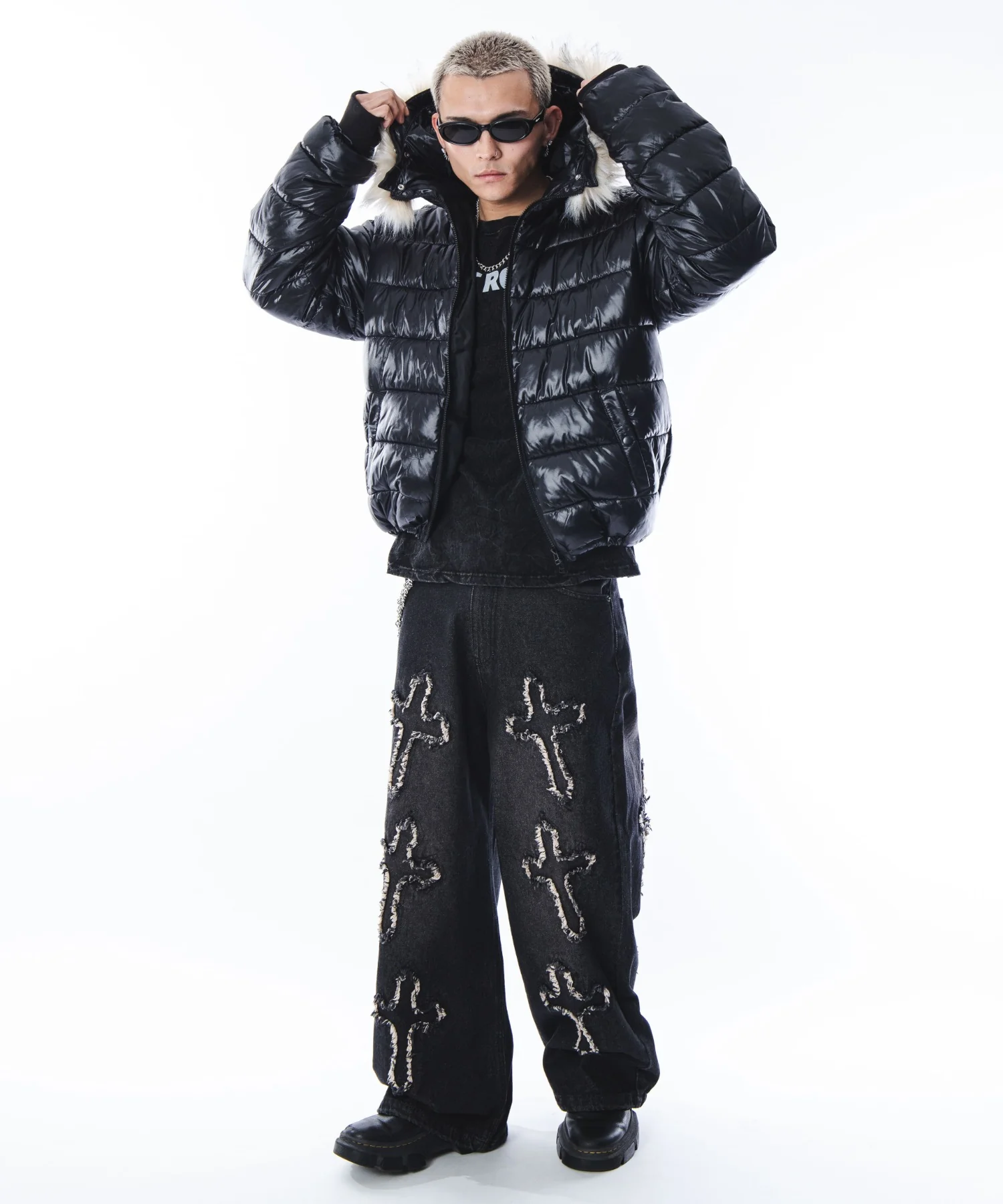 2WAYシャイニーパファーフーディー - Image 43
