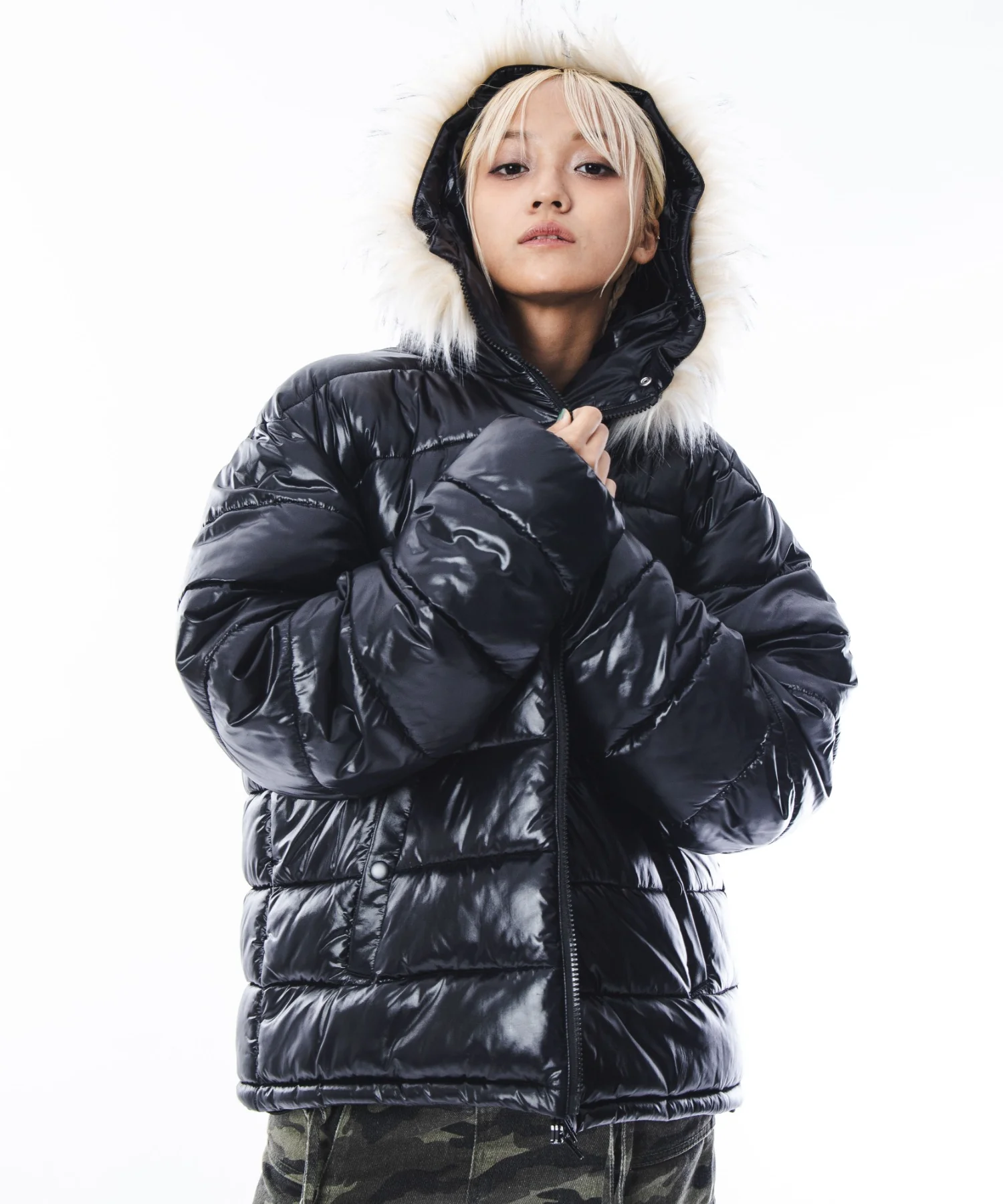 2WAYシャイニーパファーフーディー - Image 47