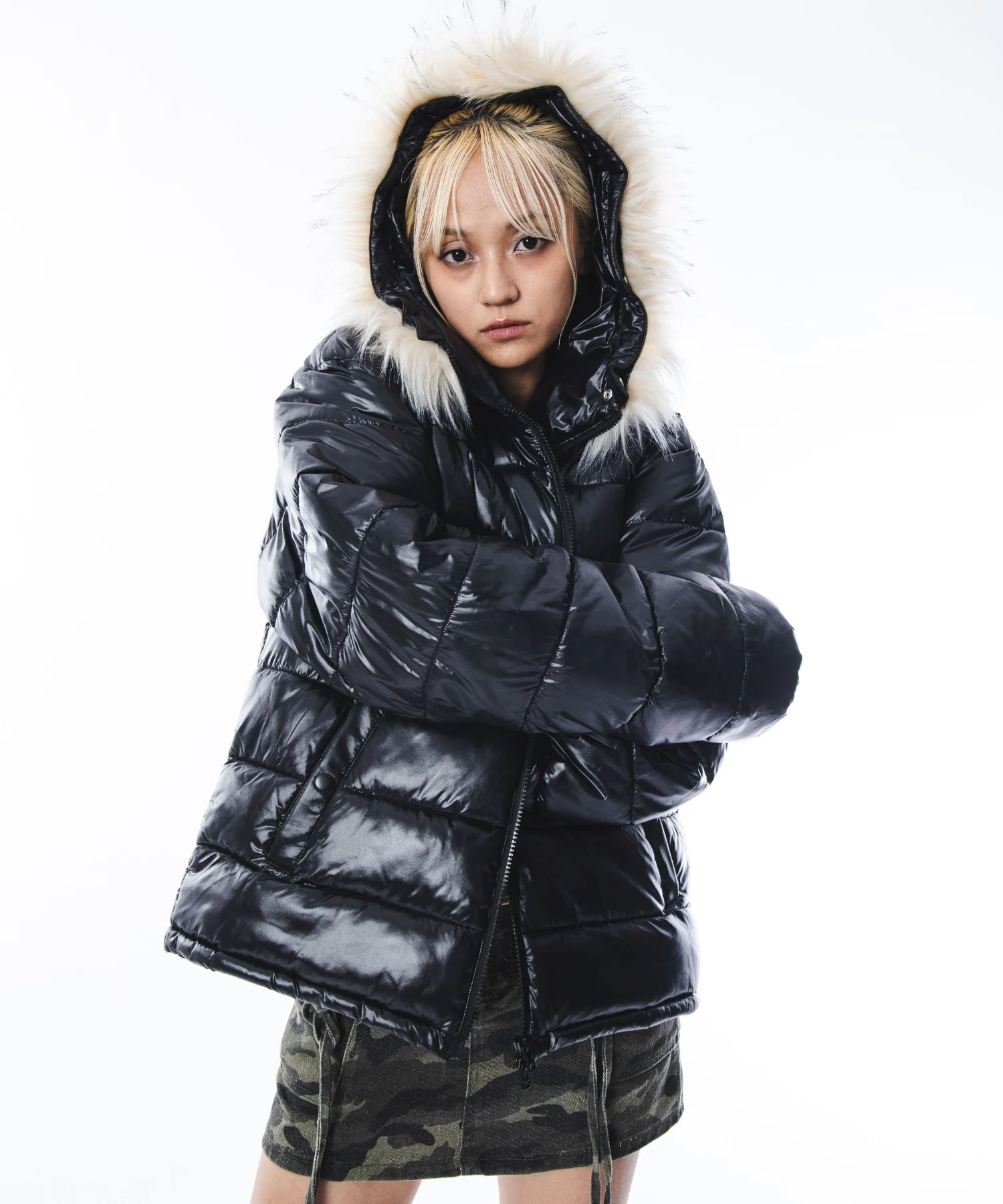 2WAYシャイニーパファーフーディー - Image 48